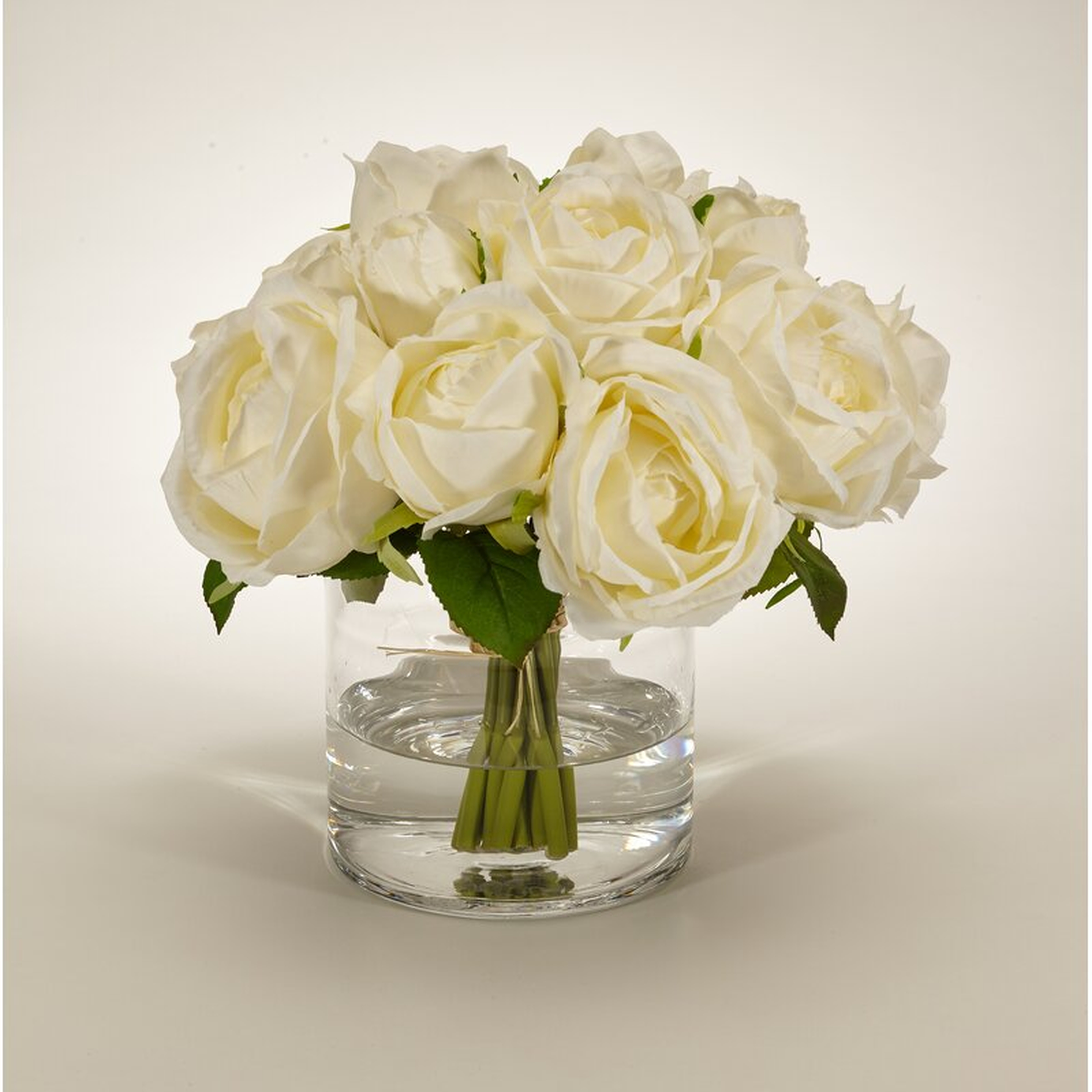 T&C Floral Company Rose Floral Arrangement in Decorative Vase - Perigold