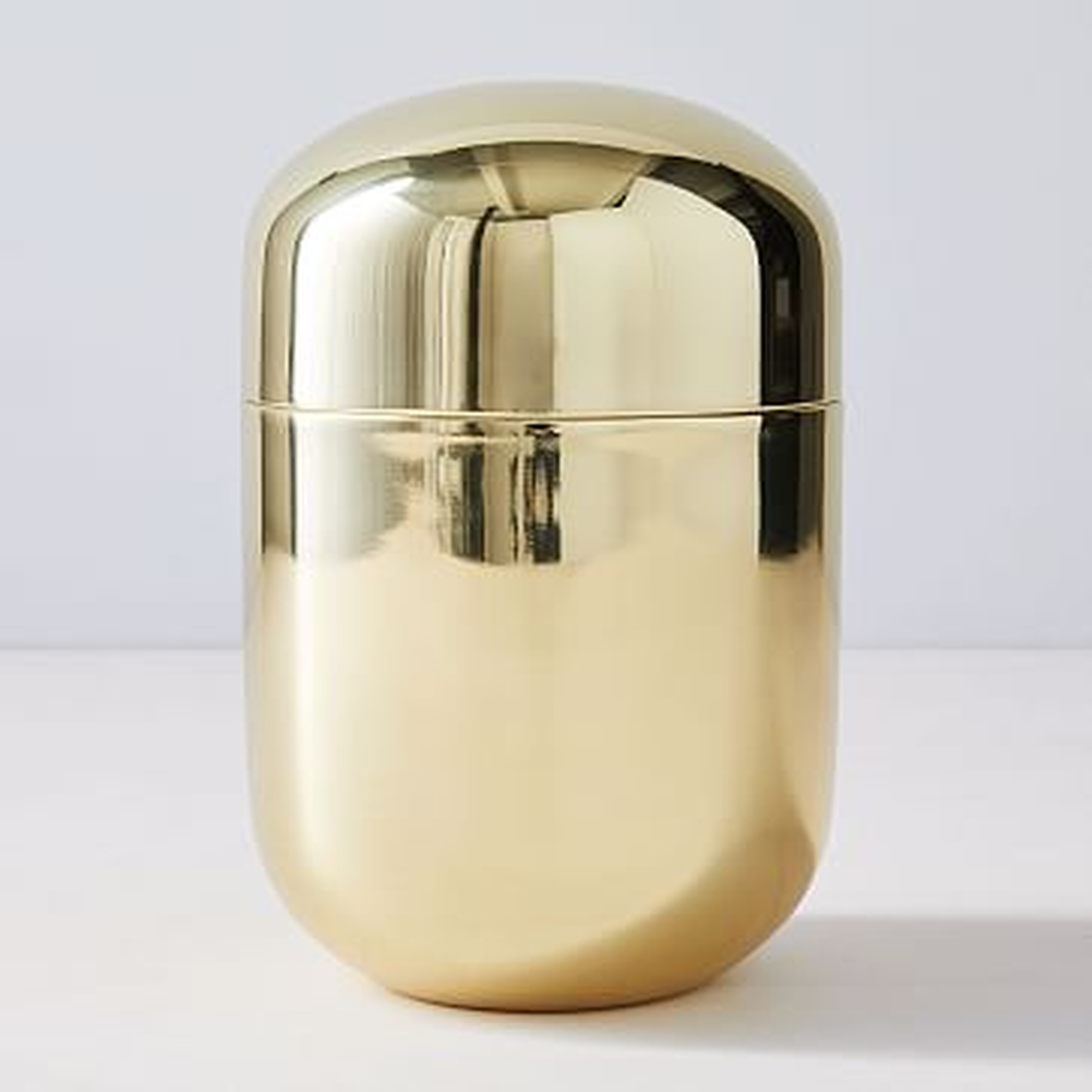 Polished Brass Vanity Box, Large - West Elm
