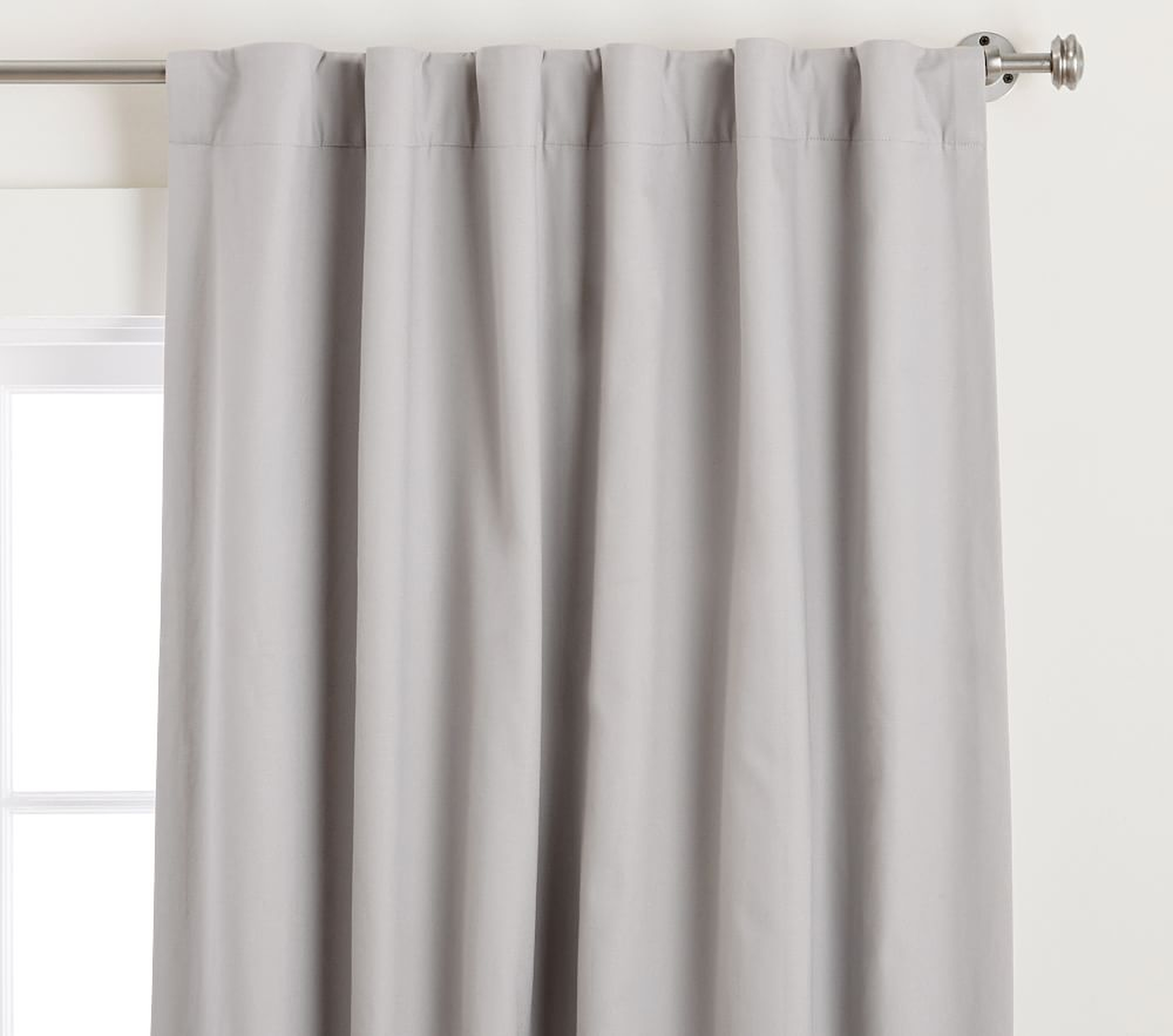 Soothing Sleep Noise Reducing Blackout Curtain, 96 Inches, Gray - Pottery Barn Kids