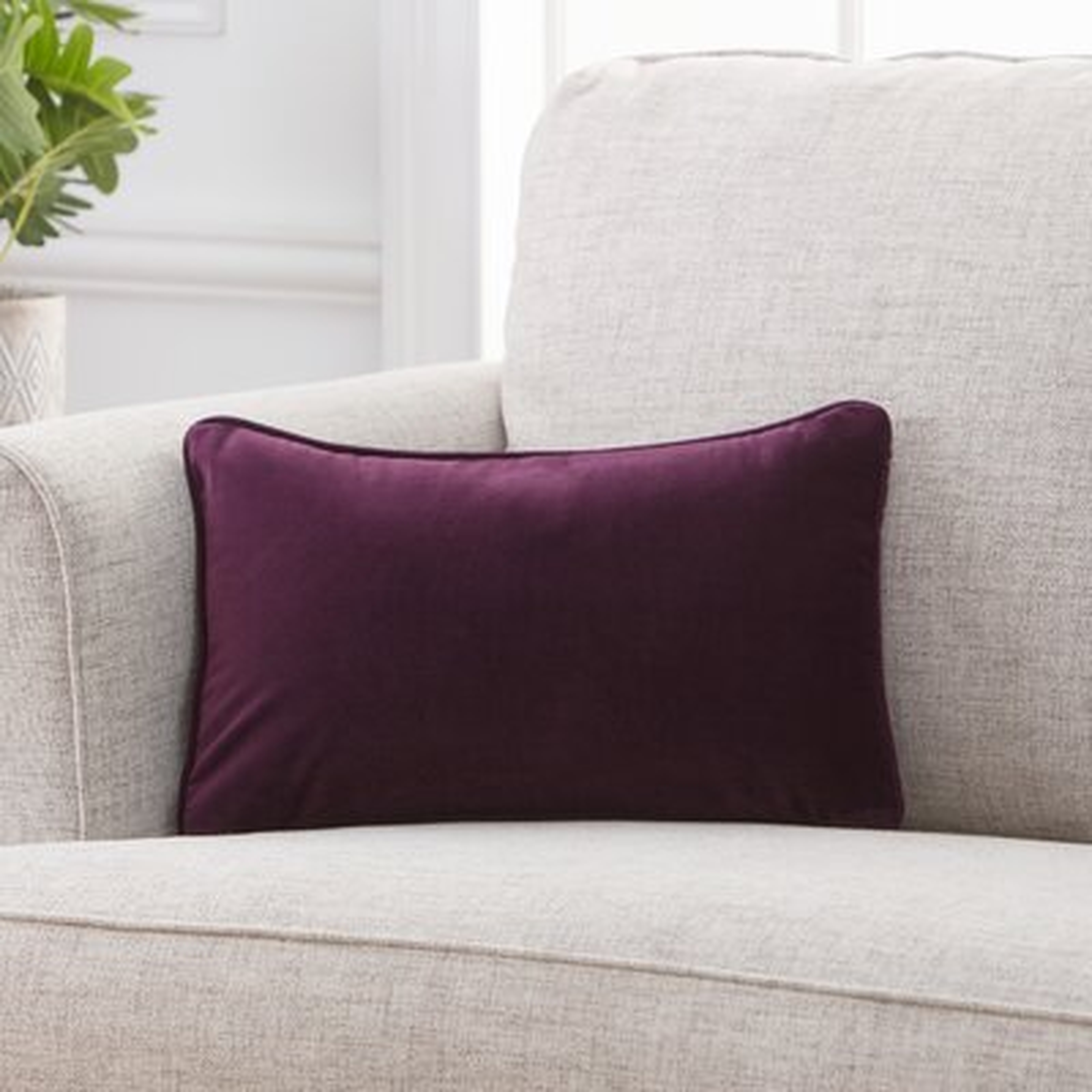 Mercer41 Solid Color Velvet Decorative Throw Pillow Cover - Wayfair