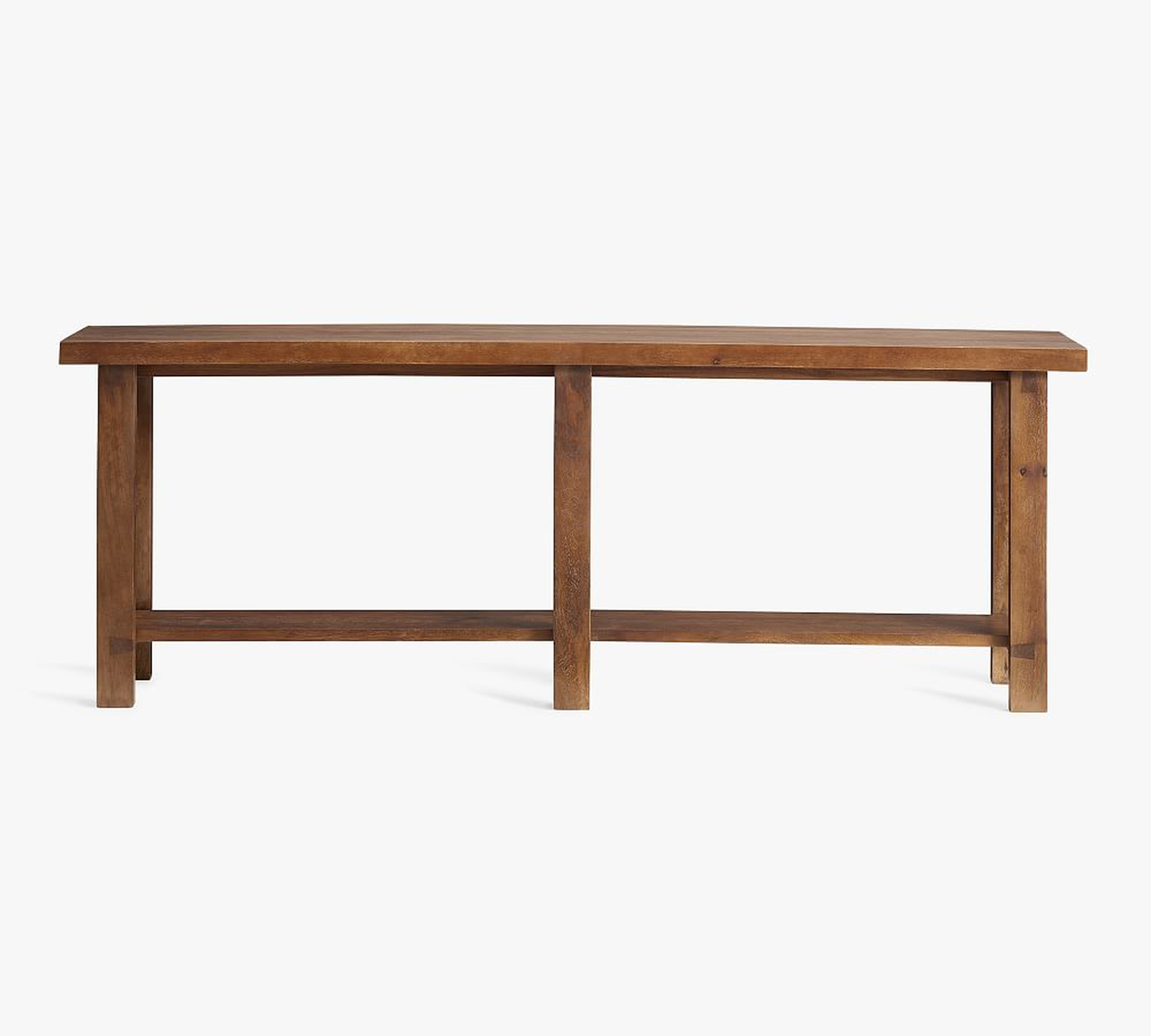 Reed Grand Console Table, Antique Umber, 84" - Pottery Barn