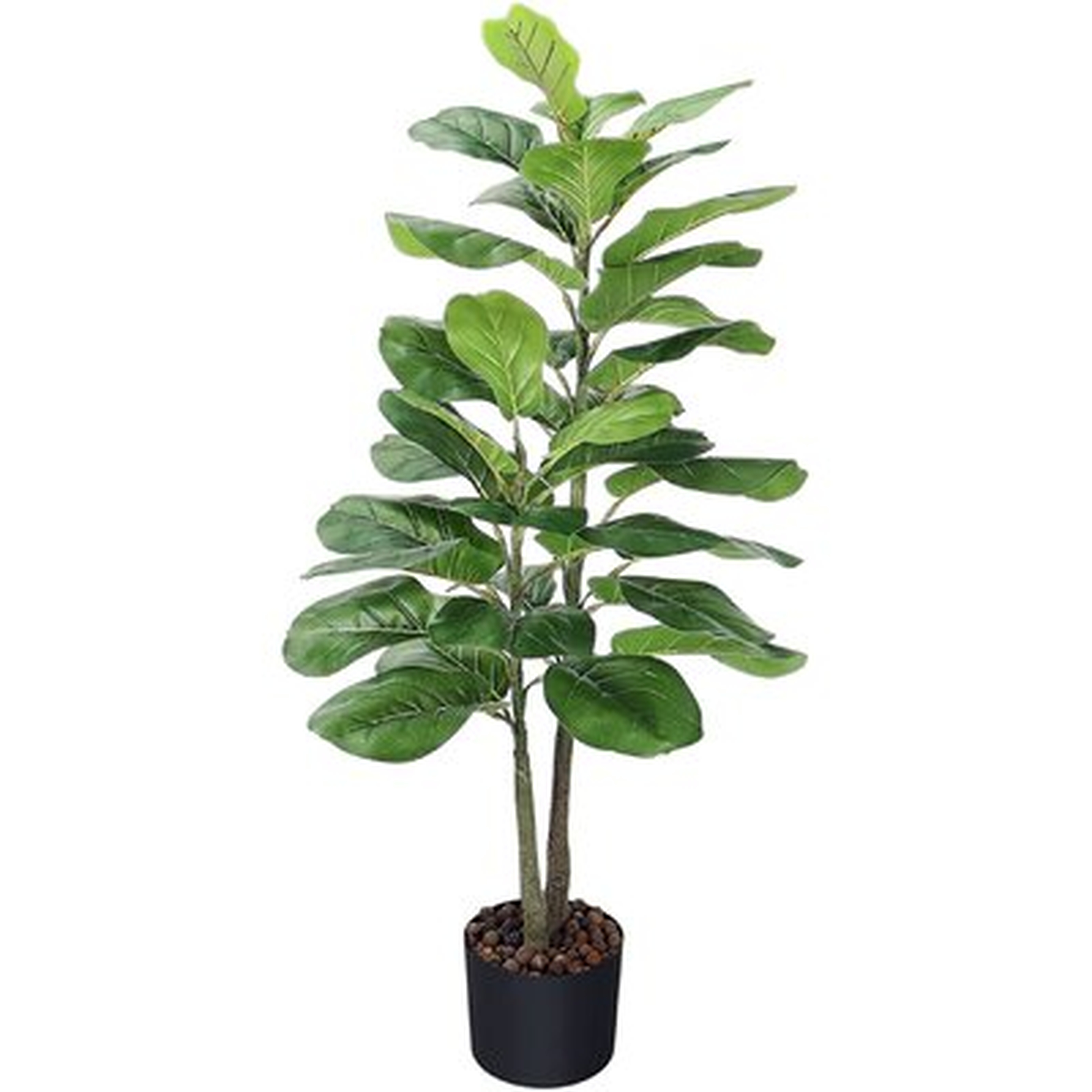 Artificial Plants, Fake Tree Indoor Outdoor Plants With 35 Leaves, Floor Plant Fake Plants Tall 40 Inch, Faux Plants Indoor Outdoor Artificial Plants With Plastic Pot - Wayfair
