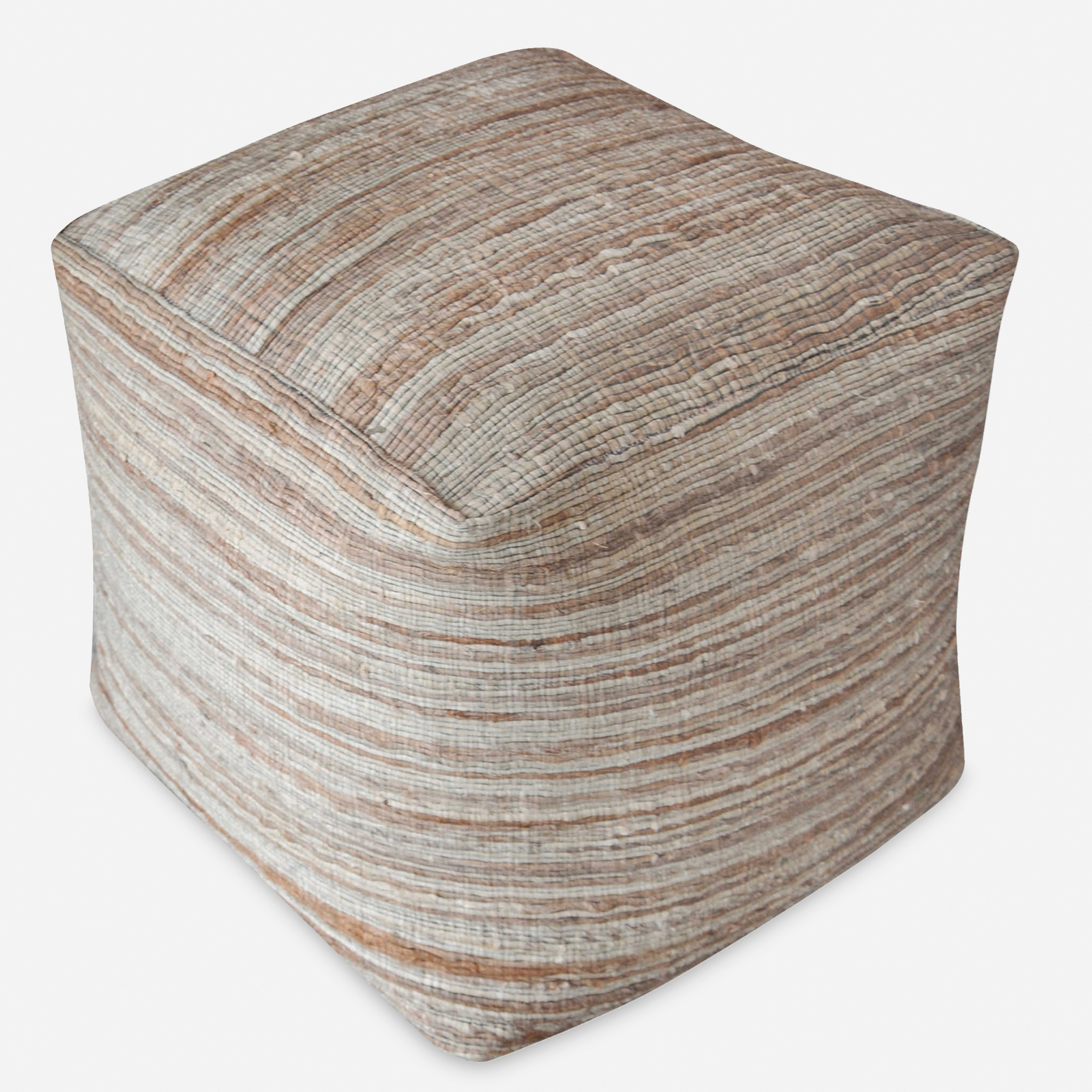 Shiro Beige Pouf - Uttermost
