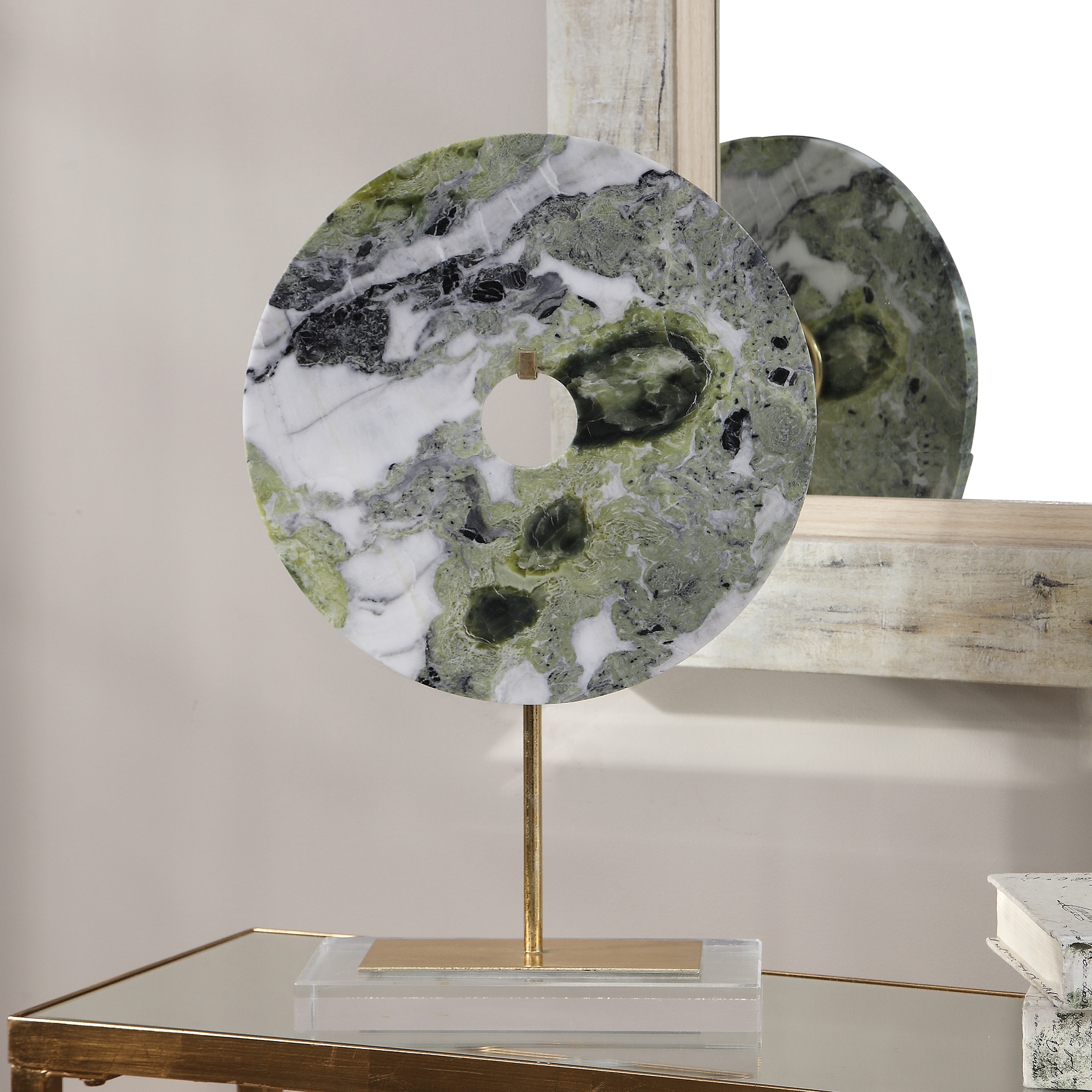 Irelyn Marble Disk Sculpture - Hudsonhill Foundry