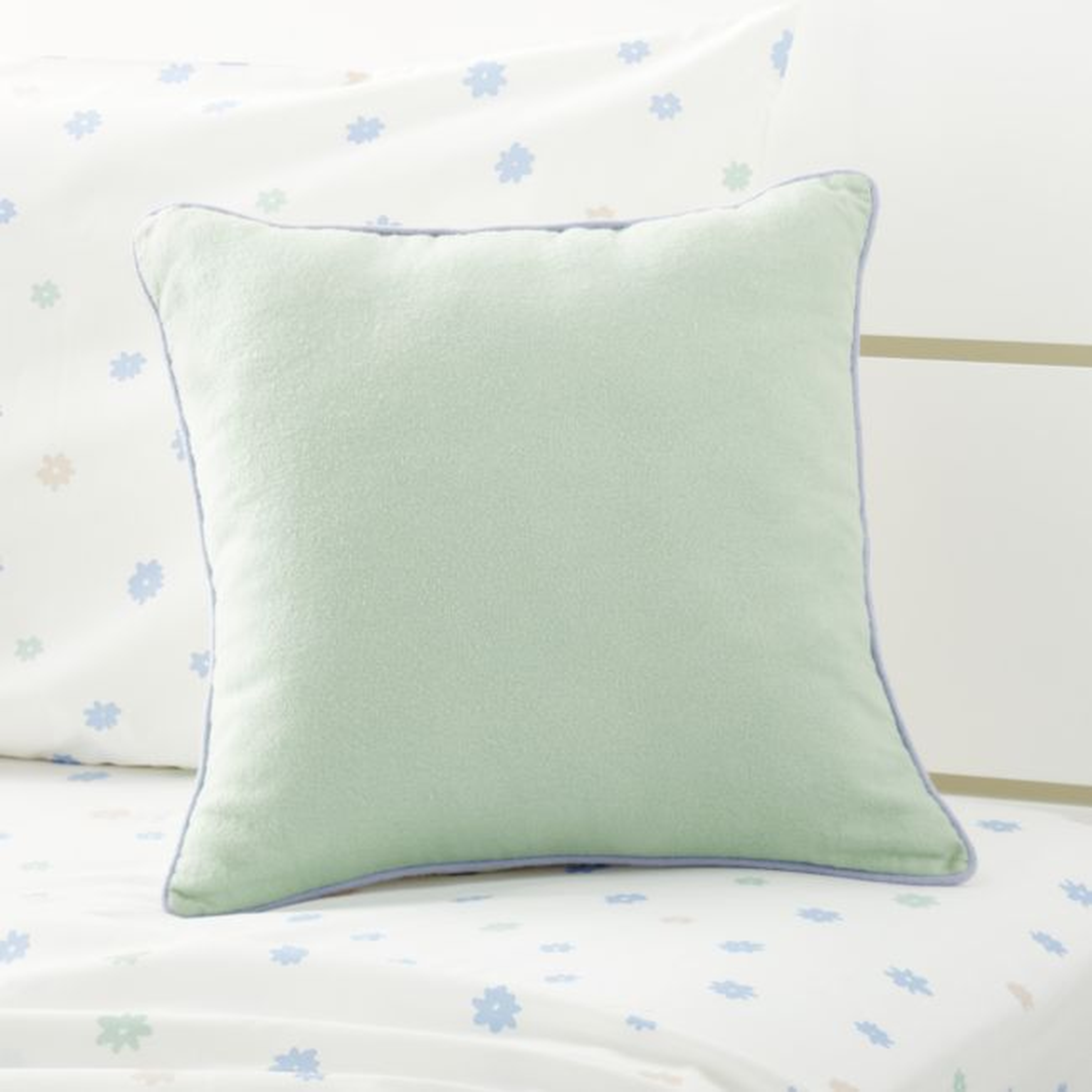 Mint and White Modern Pillow - Crate and Barrel
