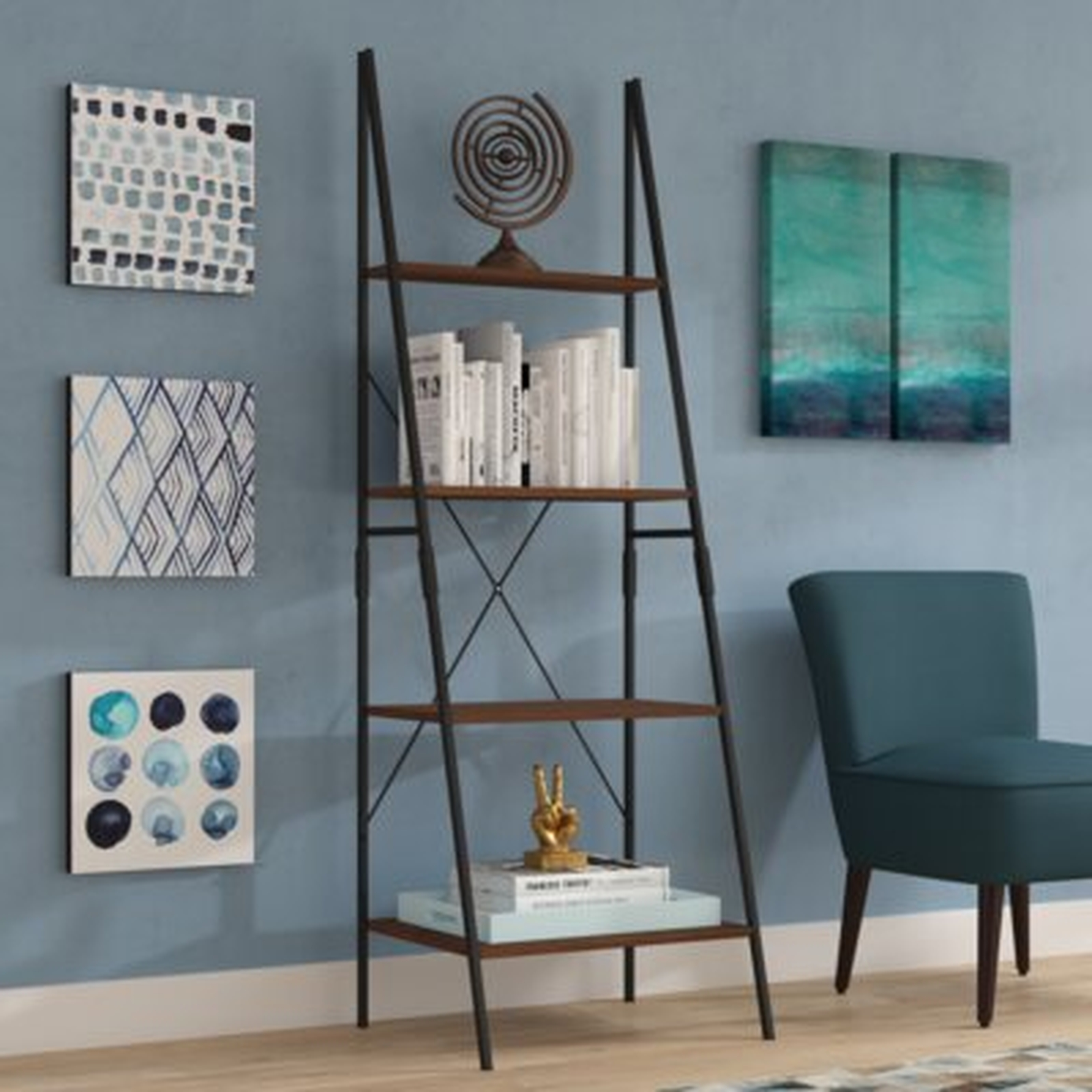 Taniya 72" Ladder Bookcase - Wayfair