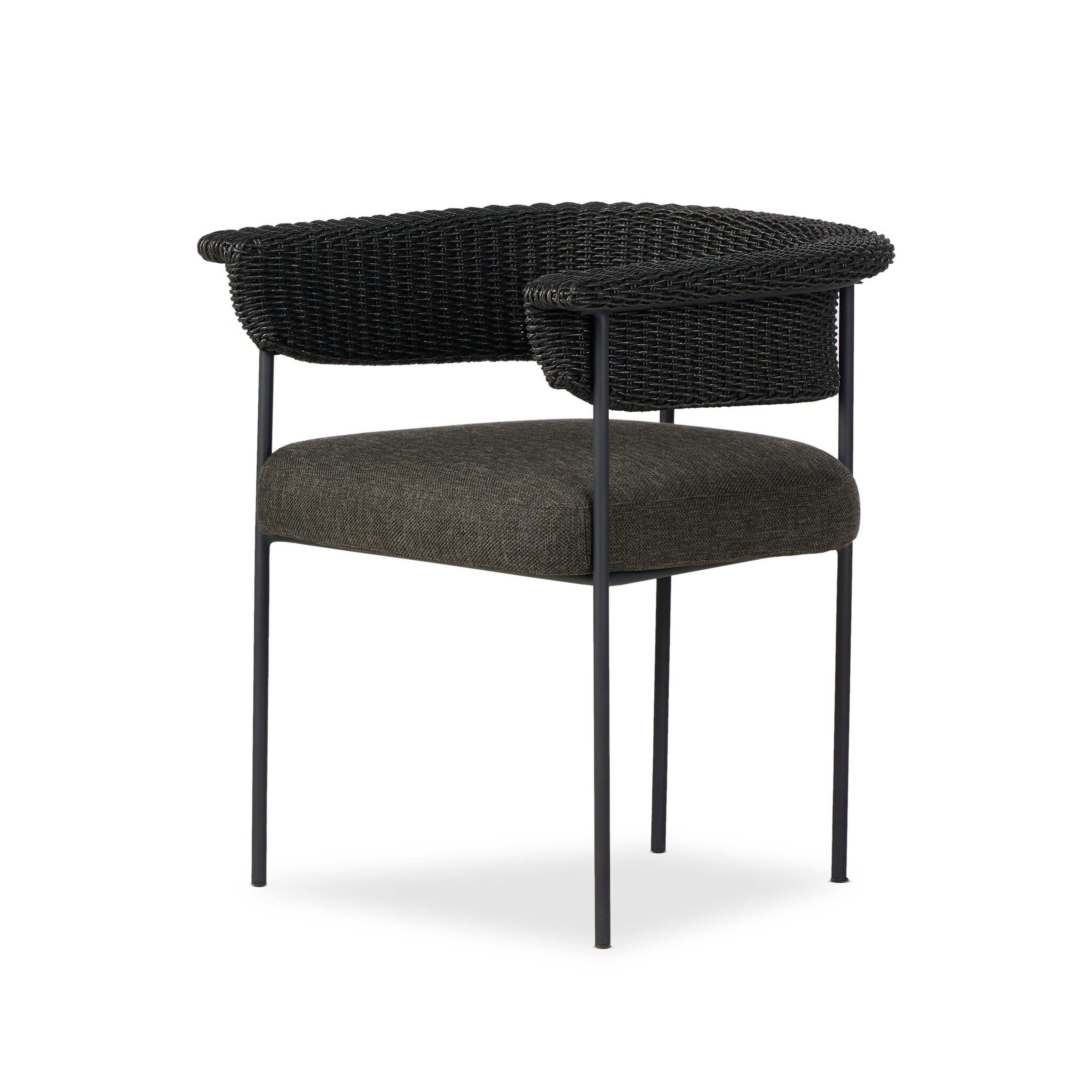 Carrie Outdoor Dining Chair - Ellor Black - Four Hands