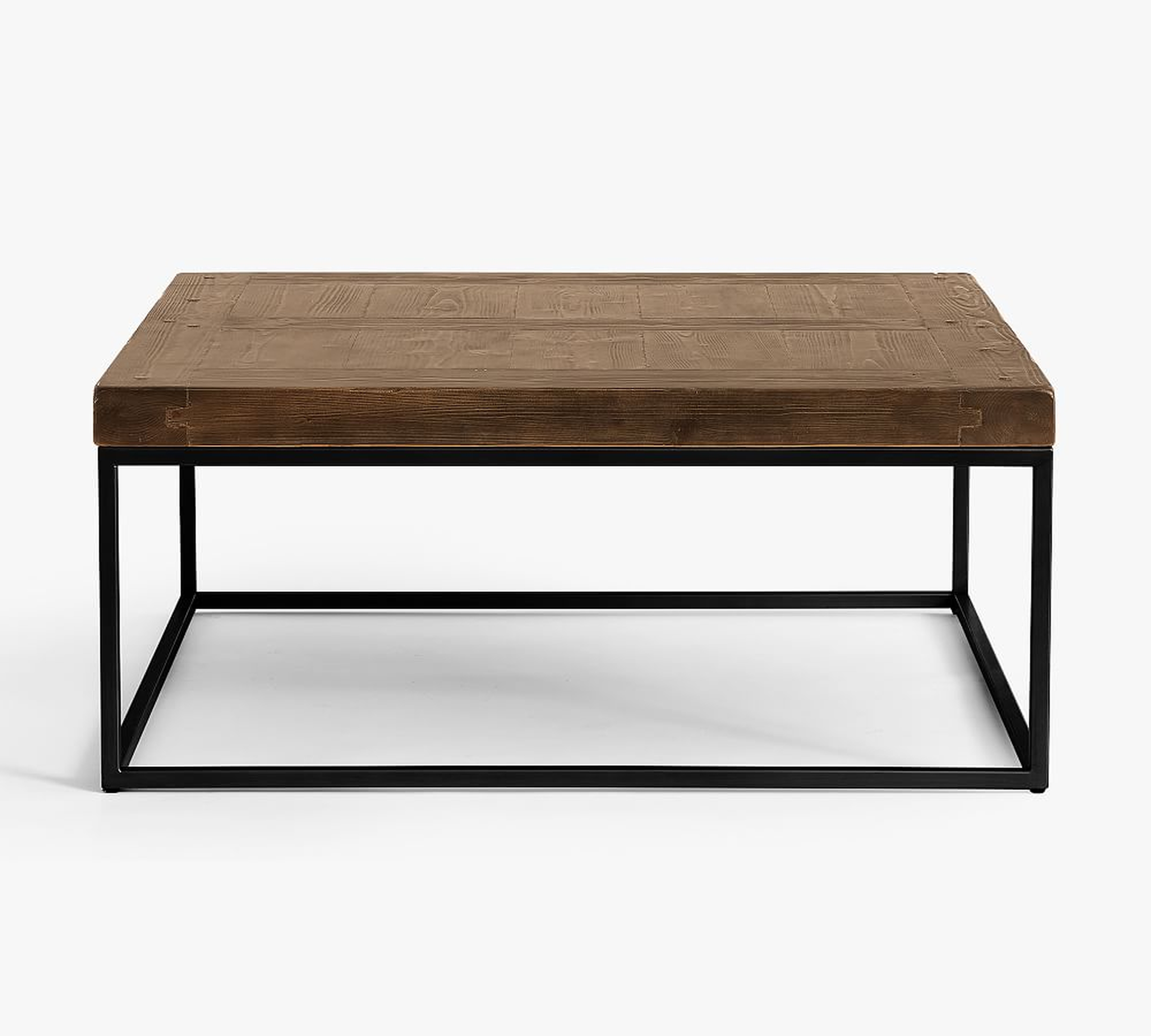 Malcolm Square Coffee Table, Glazed Pine - Pottery Barn