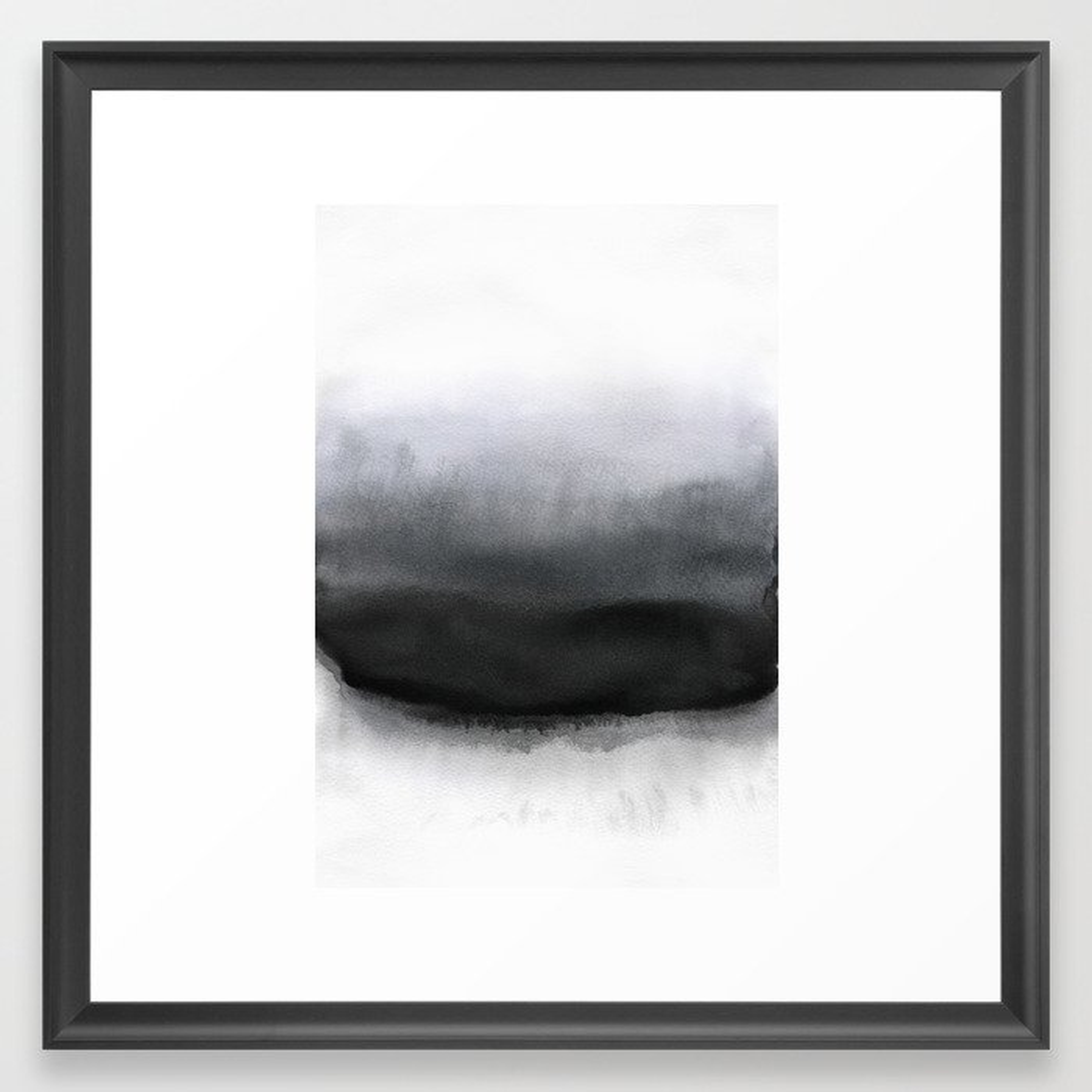 P Black Framed Art Print by Georgiana Paraschiv - Scoop Black - Medium(Gallery) 20" x 20"-22x22 - Society6