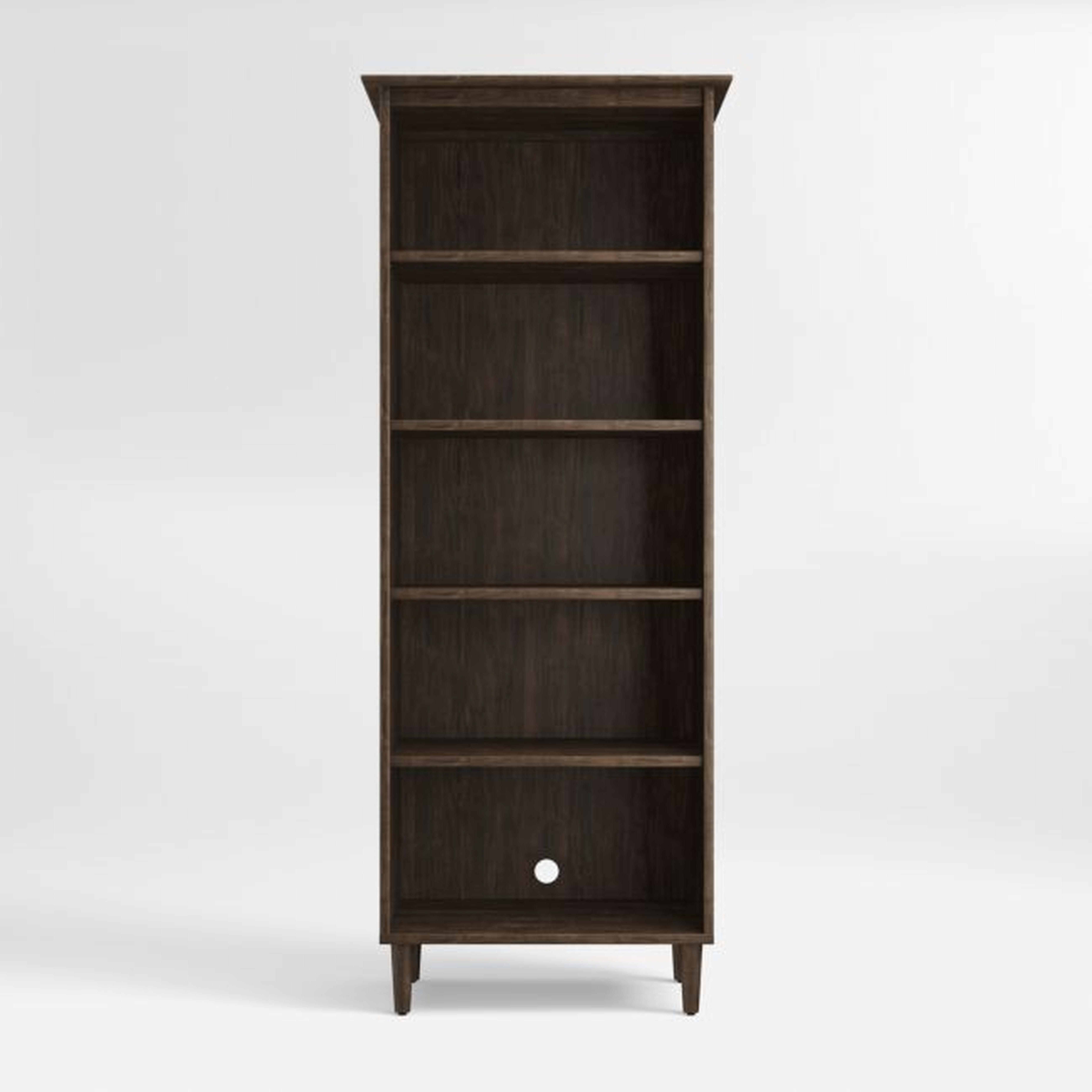 Kendall Charcoal Cherry Bookcase - Crate and Barrel