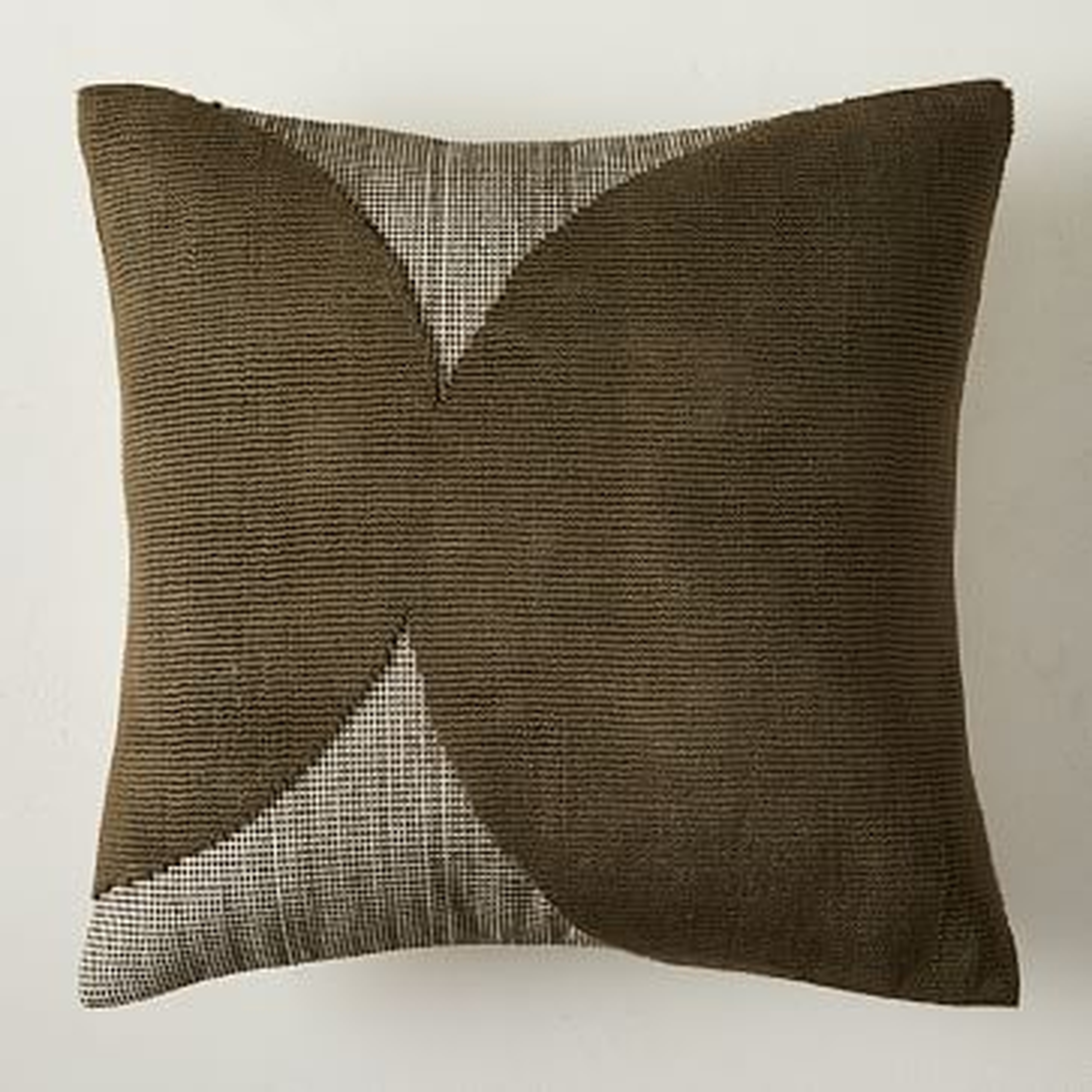 Loomed Loops Pillow Cover, Dark Olive, 20x20, Set of 2 - West Elm