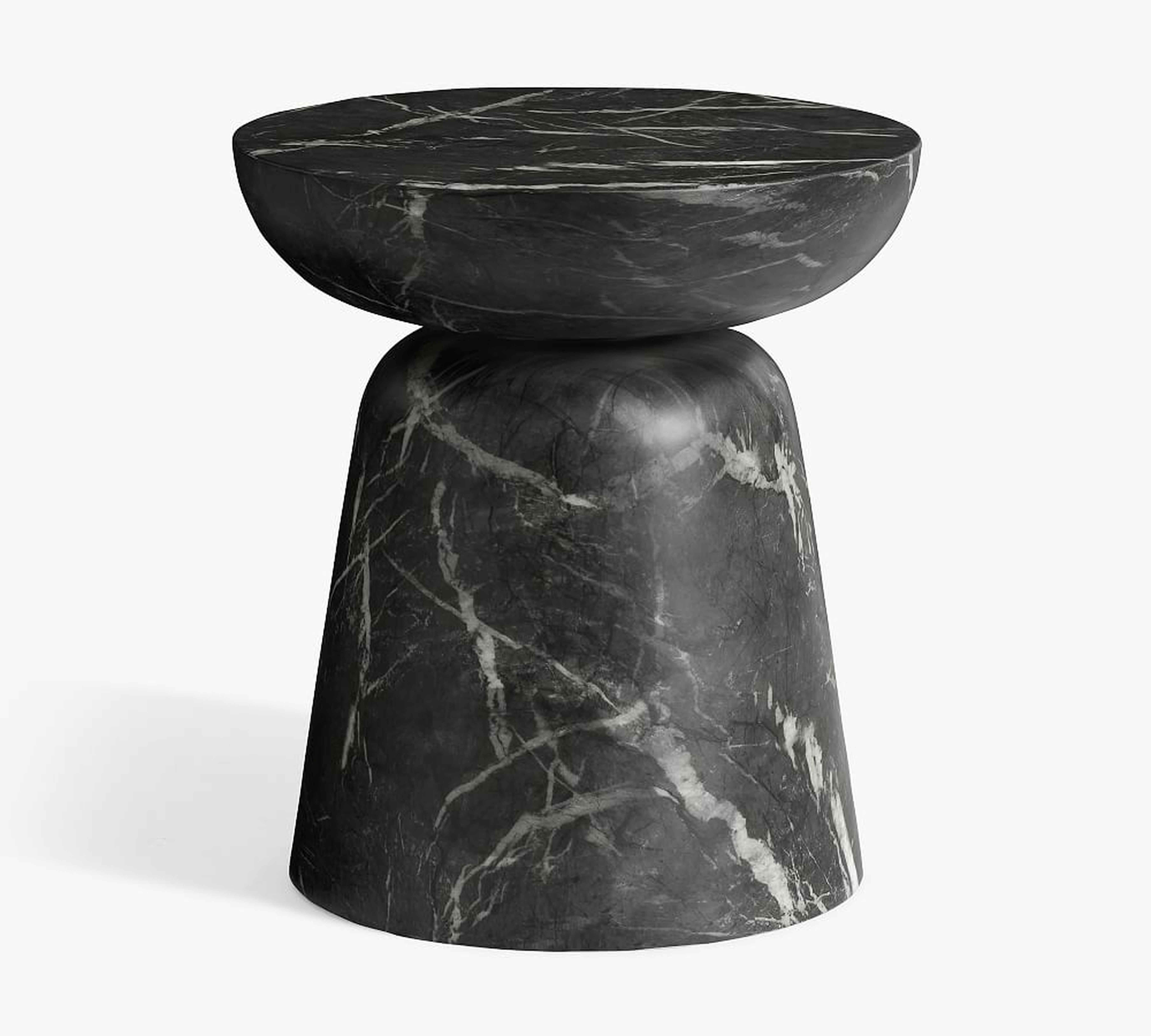 Vini Accent Table, Black, 18" - Pottery Barn