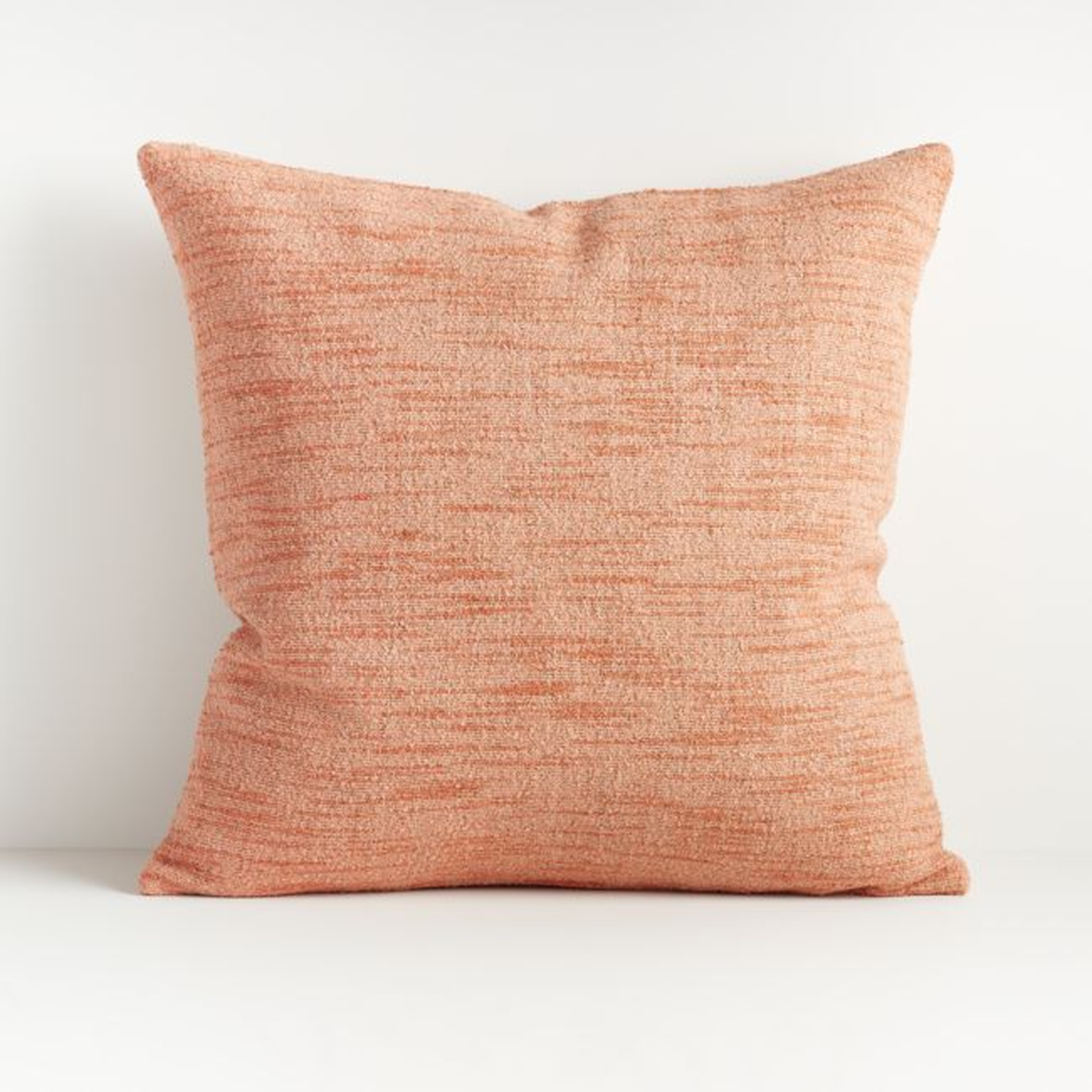 Emi Blush Throw Pillow 20" with Down-Alternative Insert - Crate and Barrel