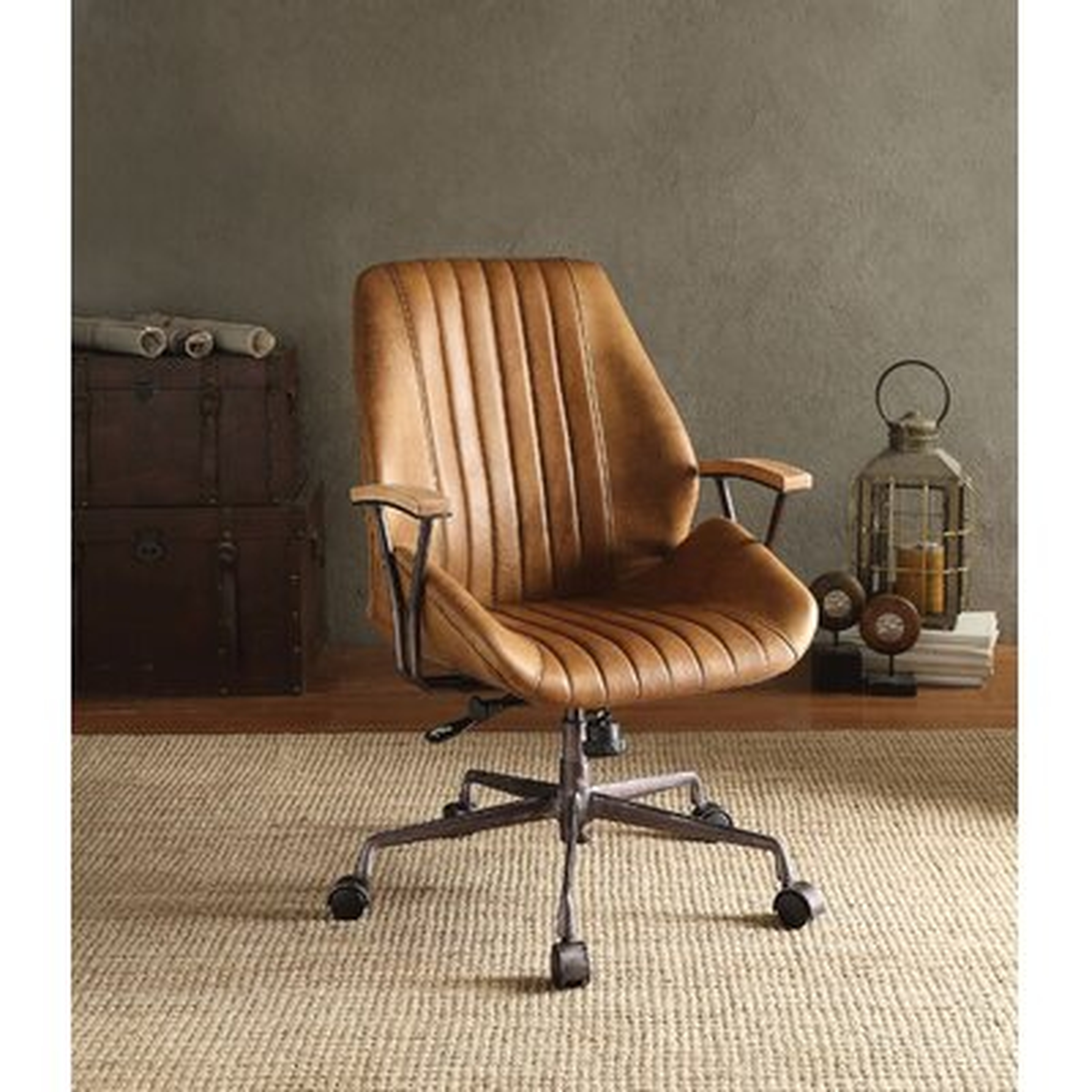 Genuine Leather Task Chair - Wayfair