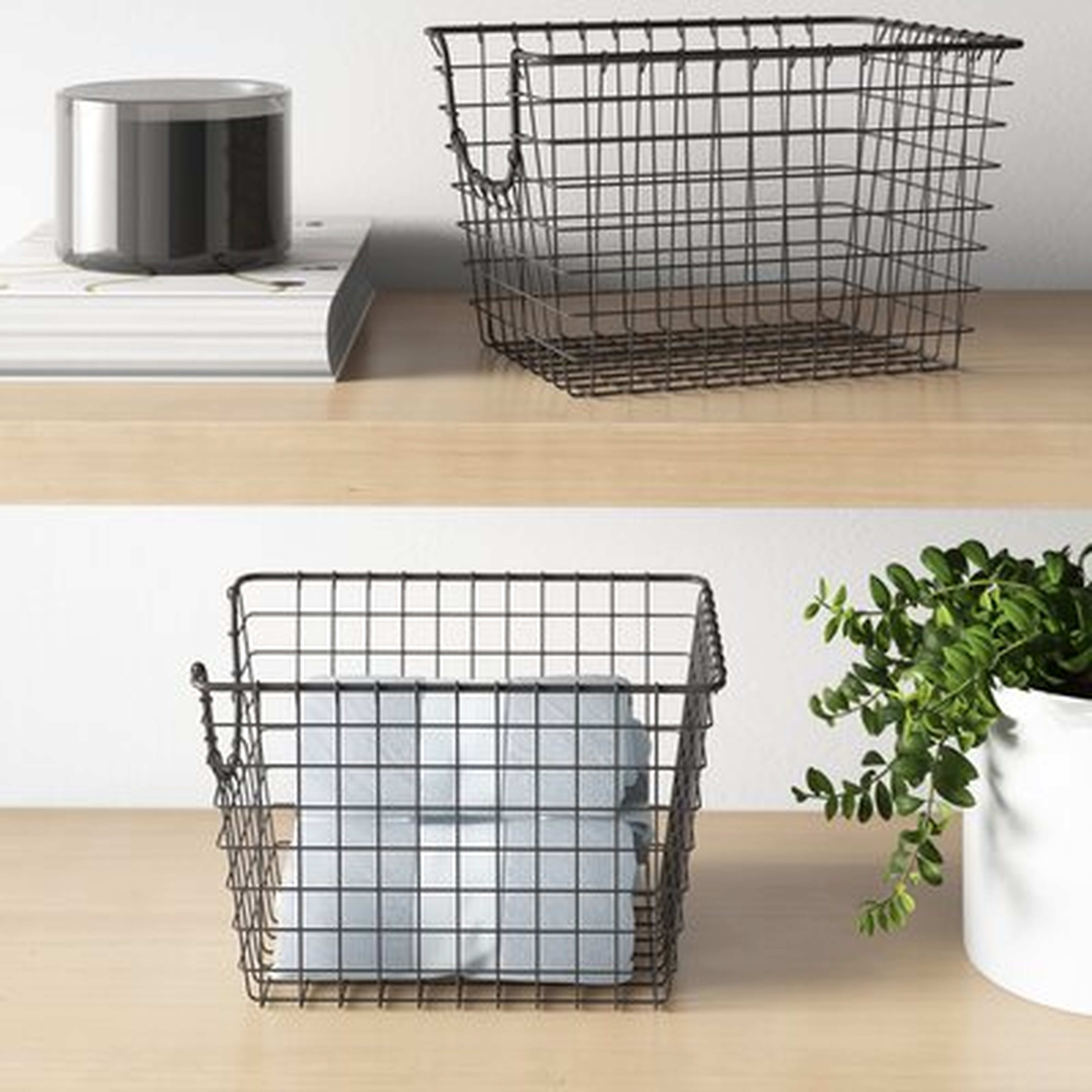 Scoop Metal/Wire Basket - Wayfair
