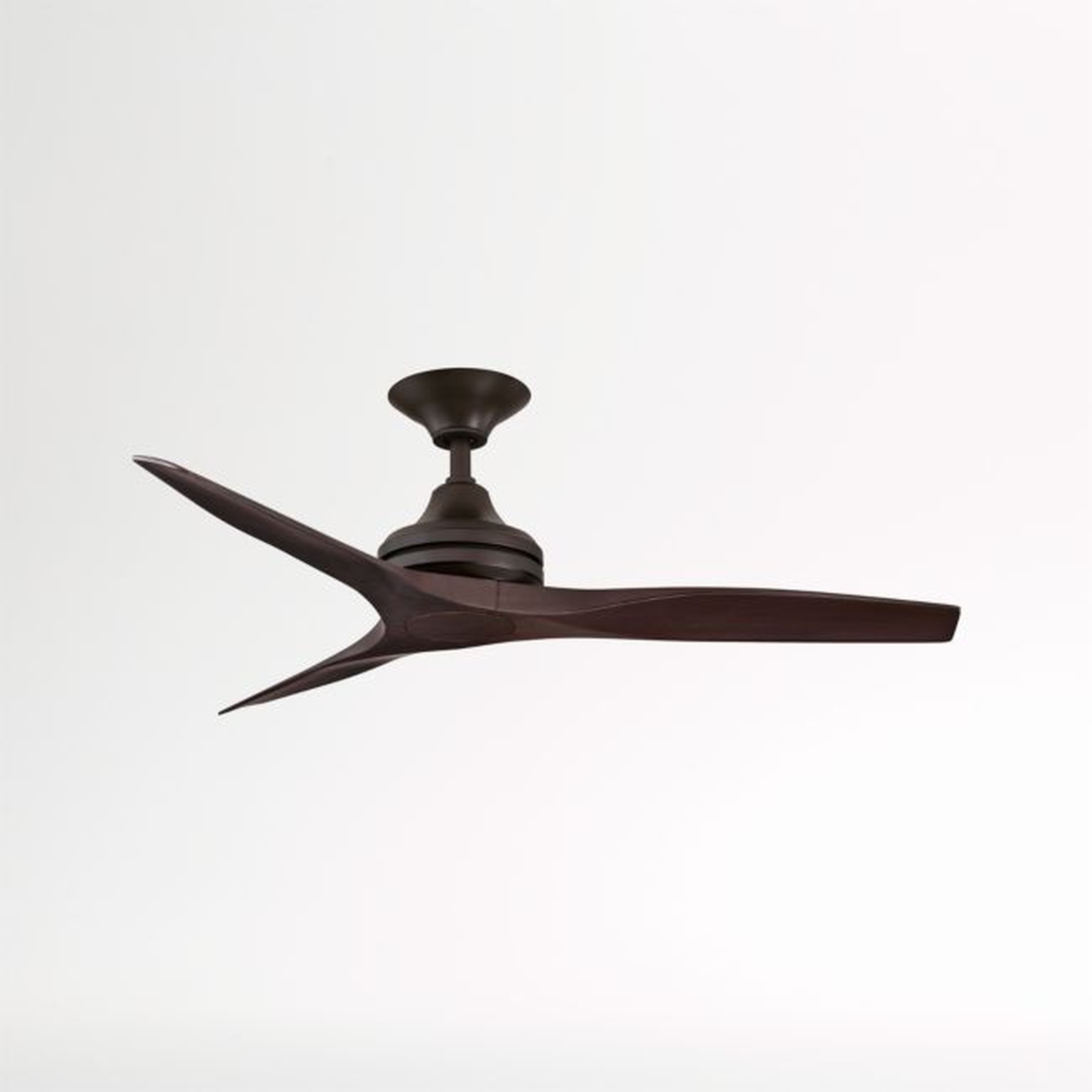 Fanimation Spitfire 48 Dark Bronze/Walnut Indoor/Outdoor Ceiling Fan - Crate and Barrel