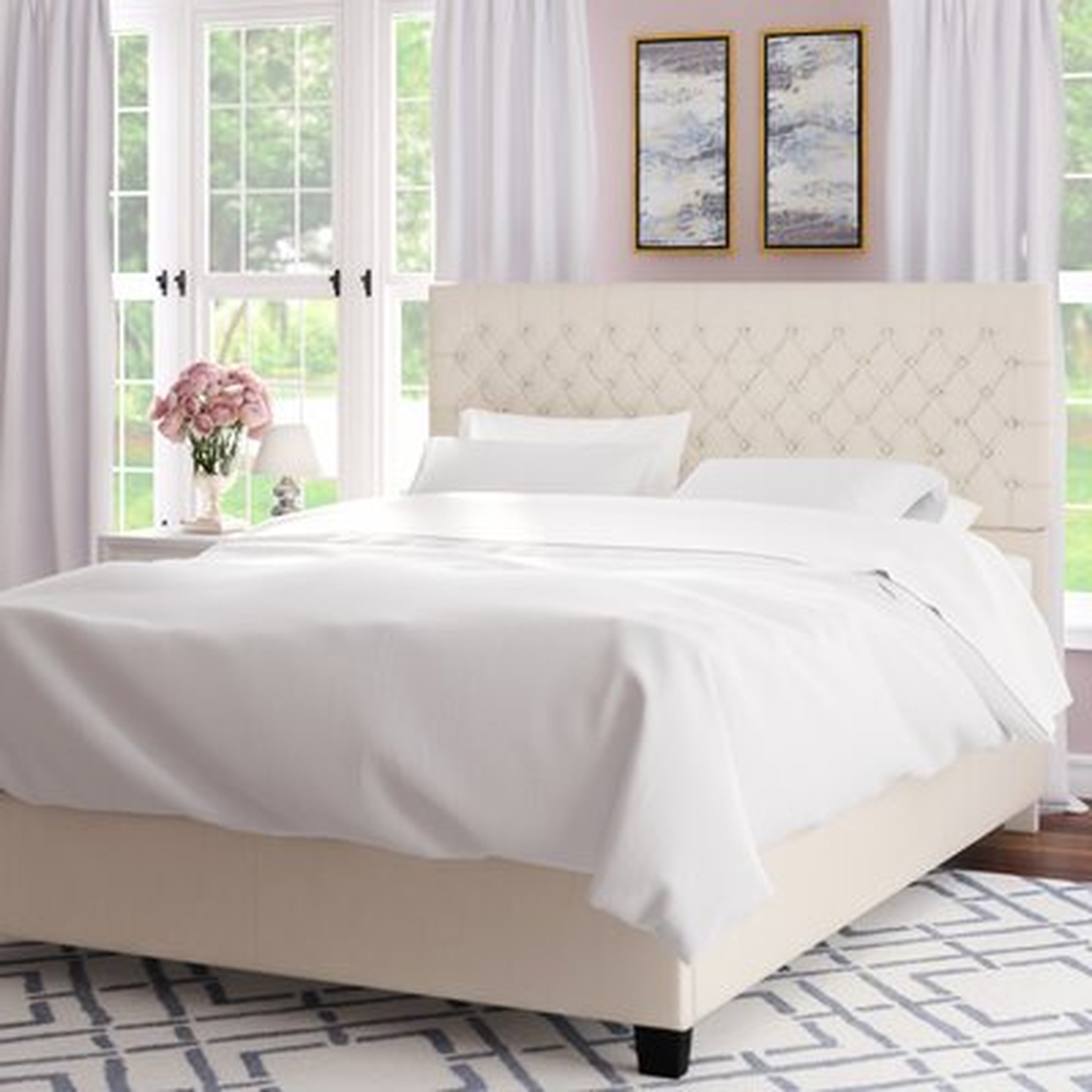 Aparajita Queen Upholstered Platform Bed - Wayfair