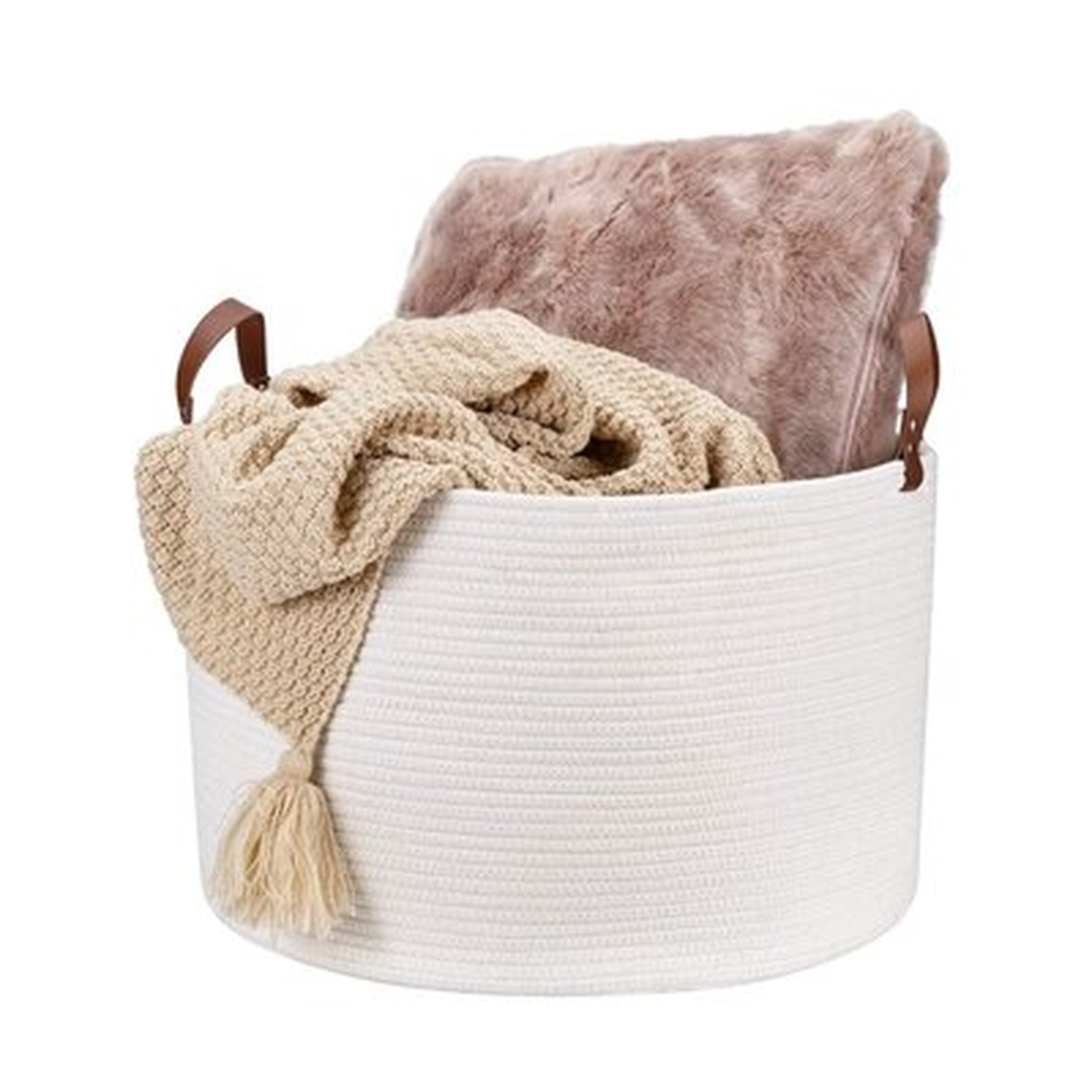 Woven Storage Basket Xxlarge Cotton Rope Storage Basket 20"X13" Blanket Basket Baby Woven Basket Woven Laundry Basket Nursery Hamper Toy Storage Basket - Wayfair