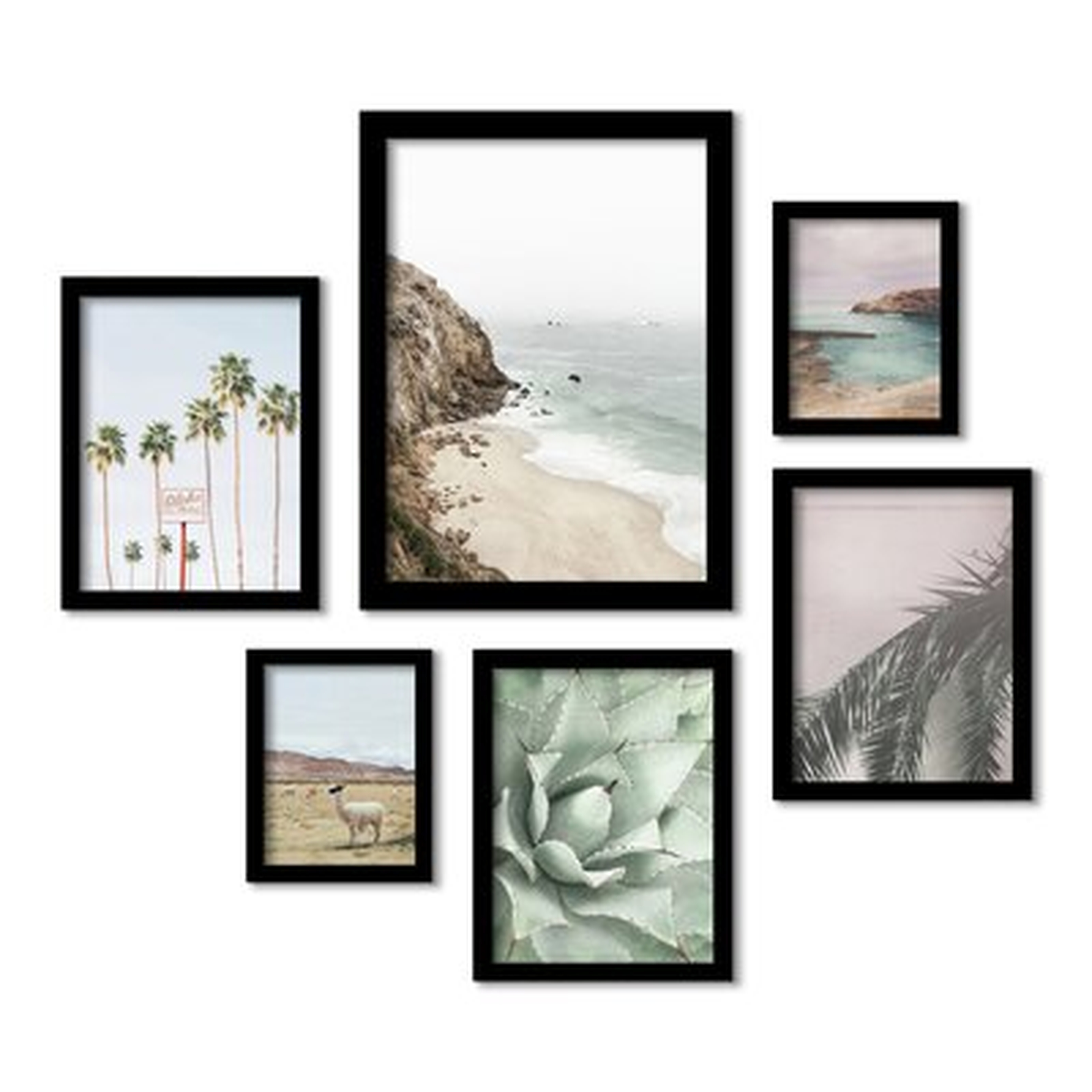 California Coast by Sisi and Seb - 6 Piece Picture Frame Print Set on Paper - Wayfair