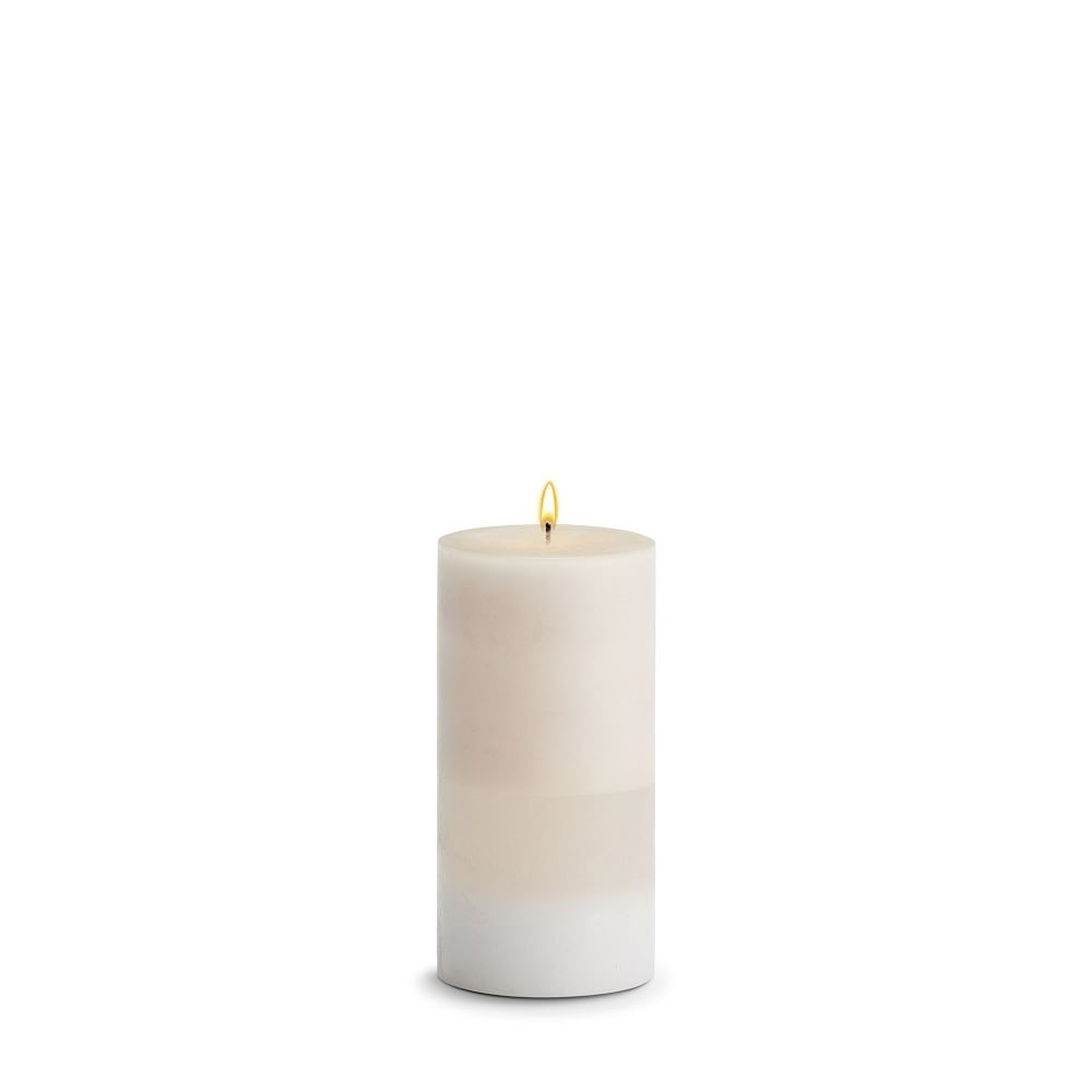 Pillar Candle, Wax, Amber Rose, 3"x6" - West Elm