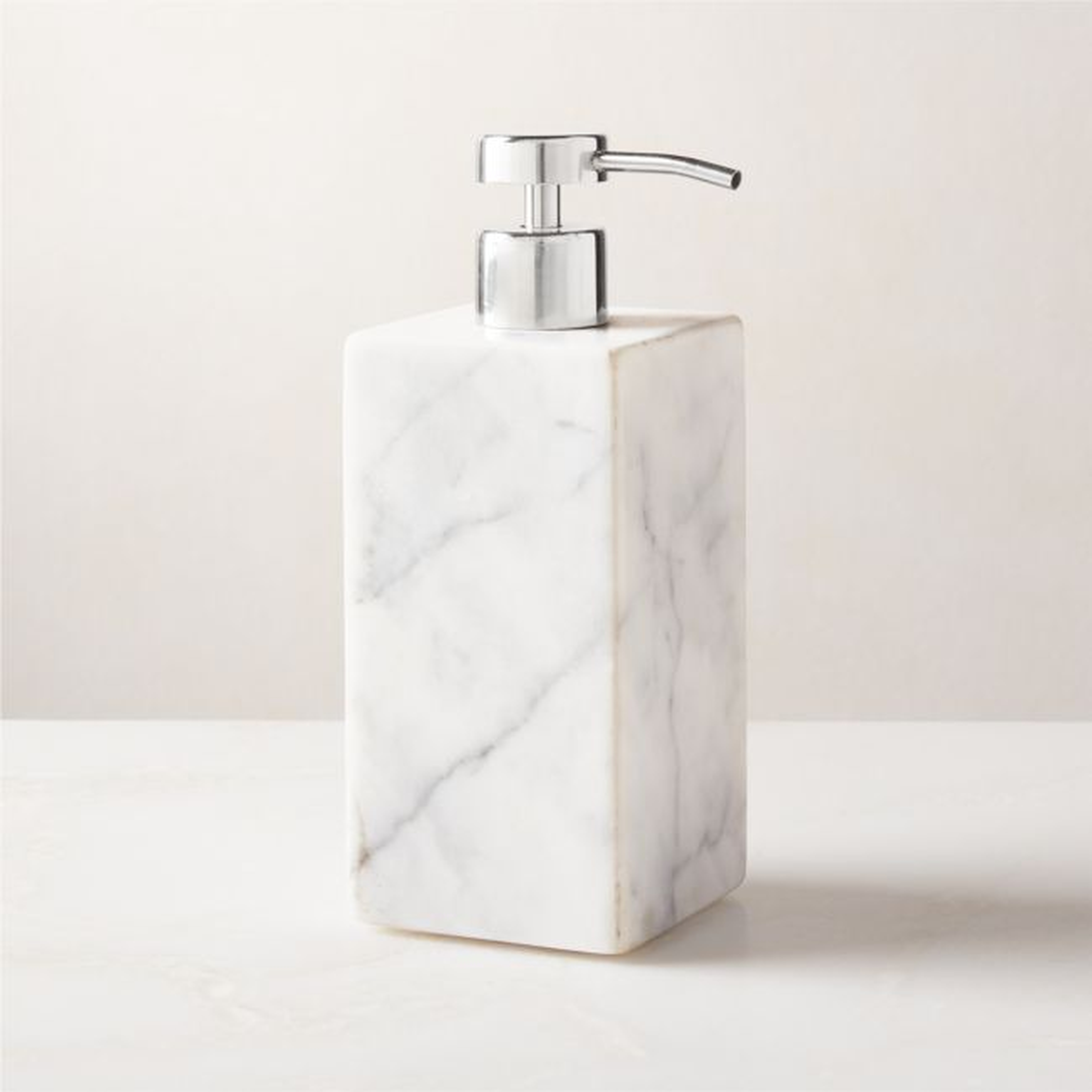Ramsey Polished Arabascato Marble Soap Pump - CB2