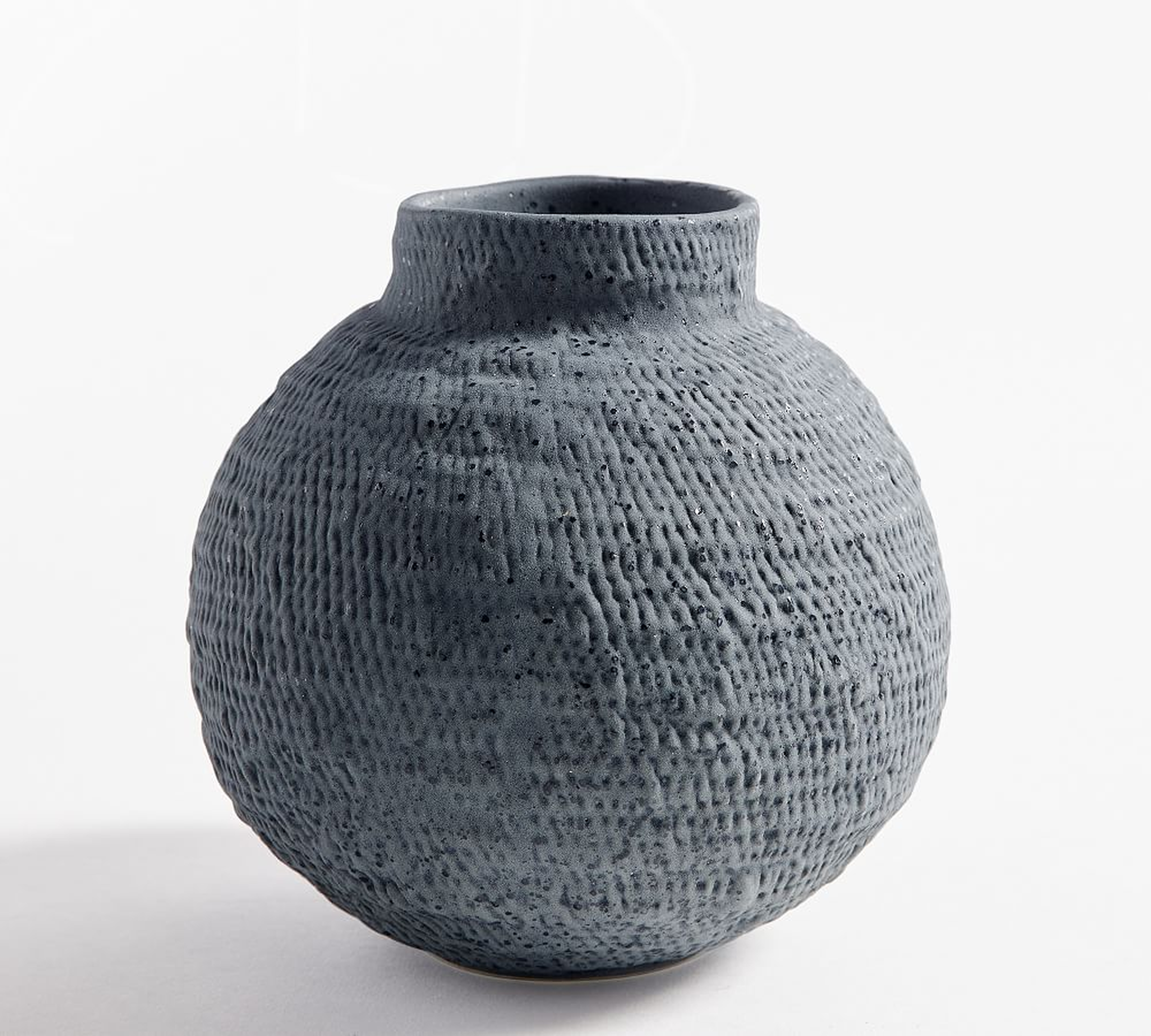 Frasier Handcrafted Etched Vase, Bud Vase, Slate - Pottery Barn