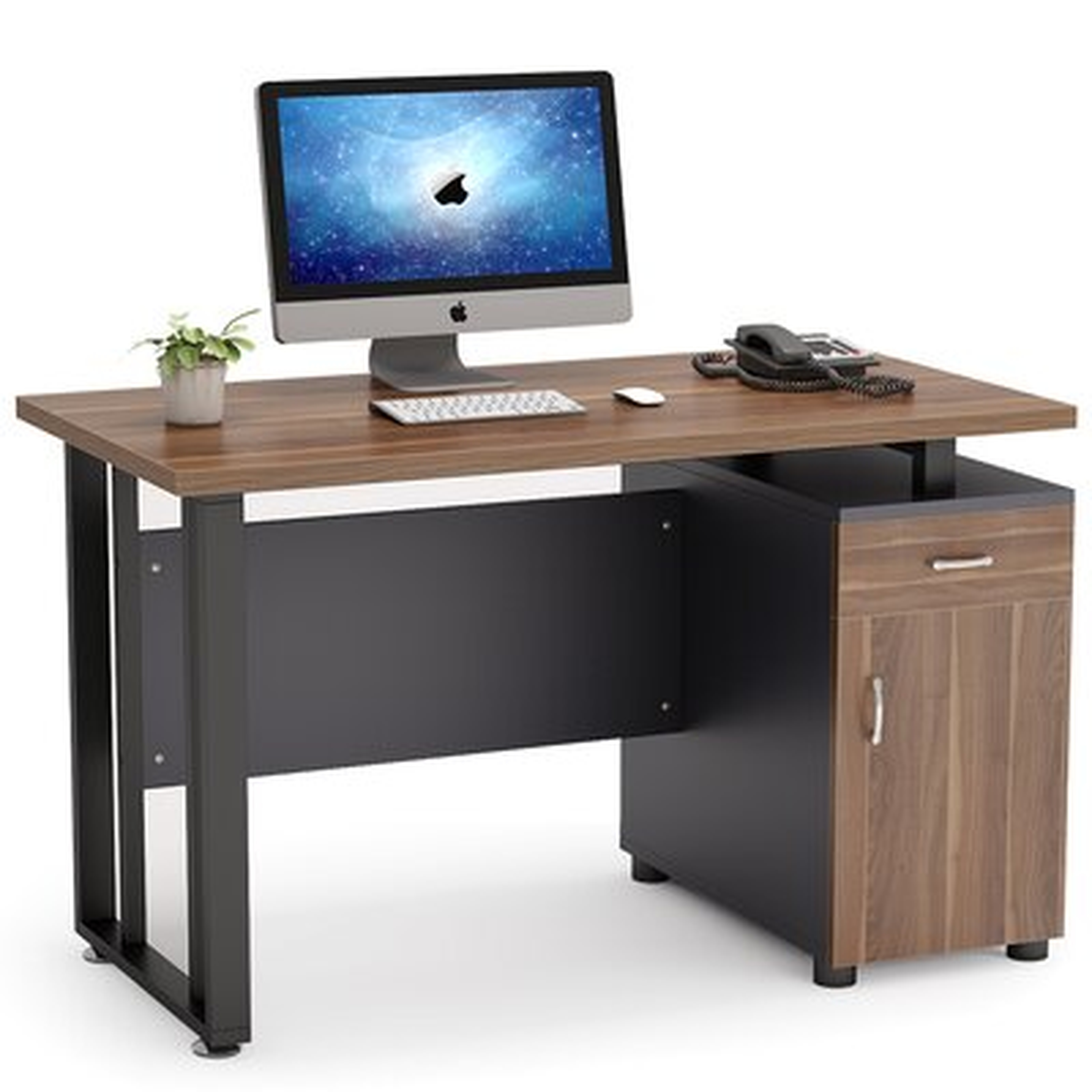 Office Desk With Drawers, Home Office Computer Desk With  Cabinet, Modern Computer Desks , Writing Table For Home Office - Wayfair