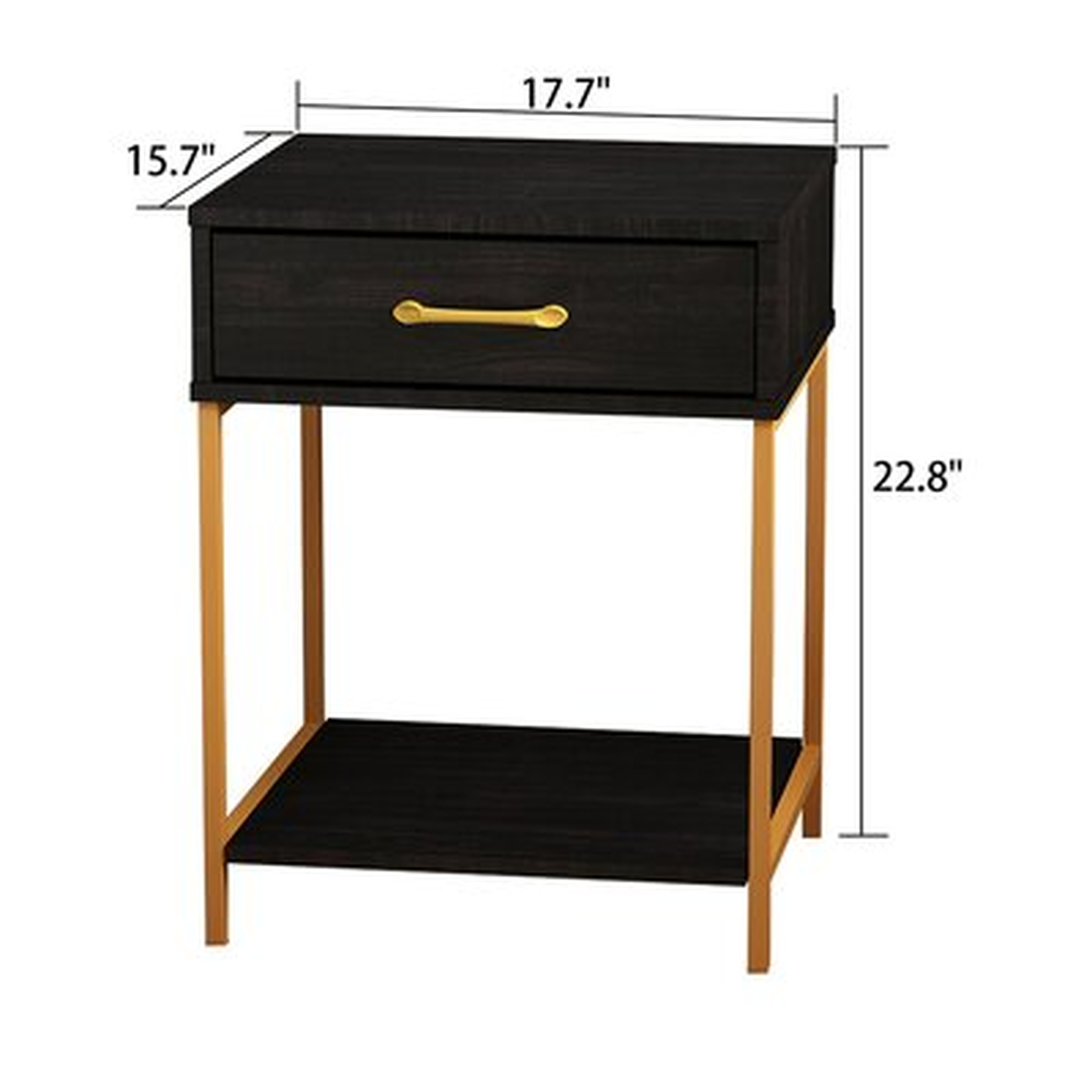 1-Drawer Nightstand With Storage Shelf - Wayfair