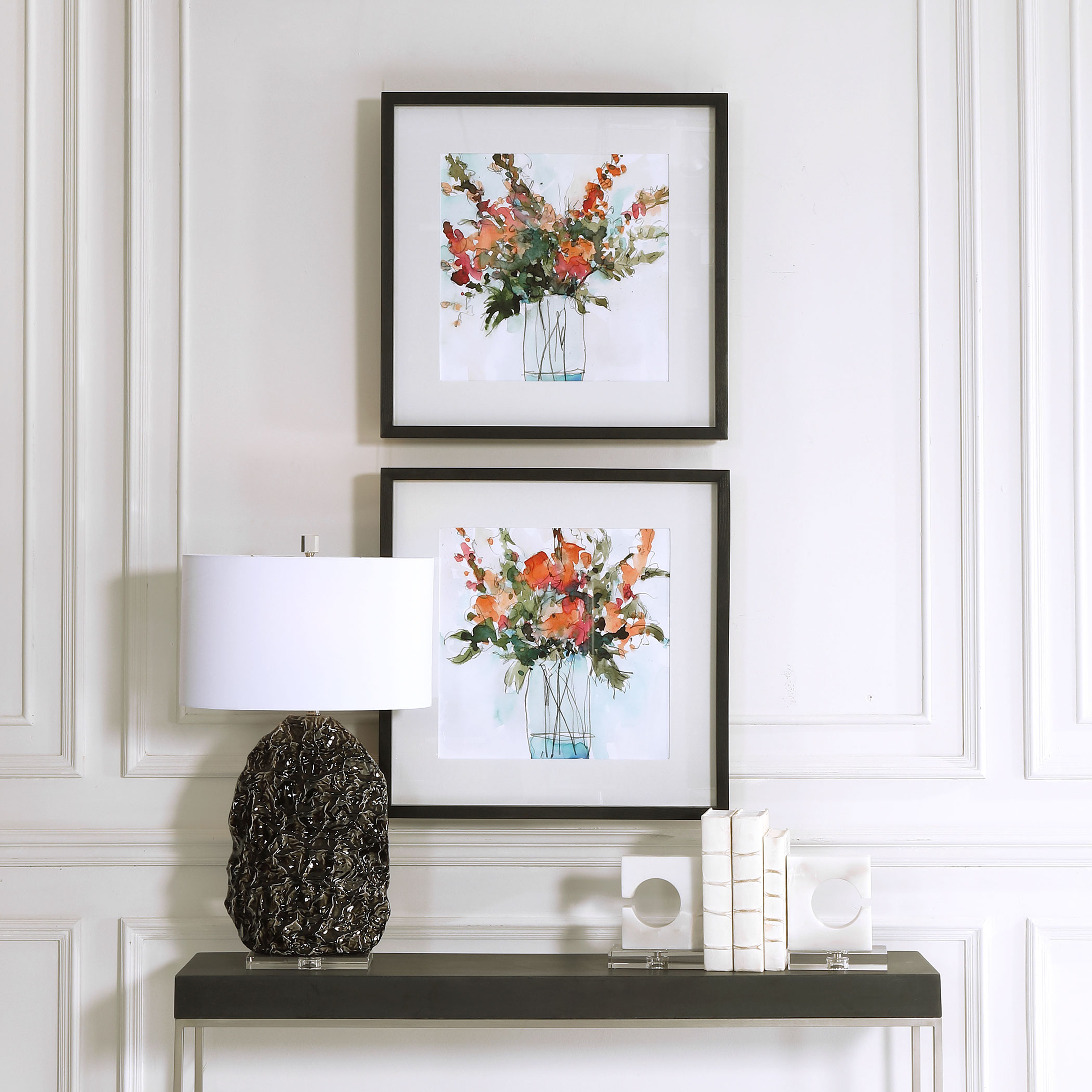 Fresh Flowers Watercolor Prints, S/2 - Hudsonhill Foundry