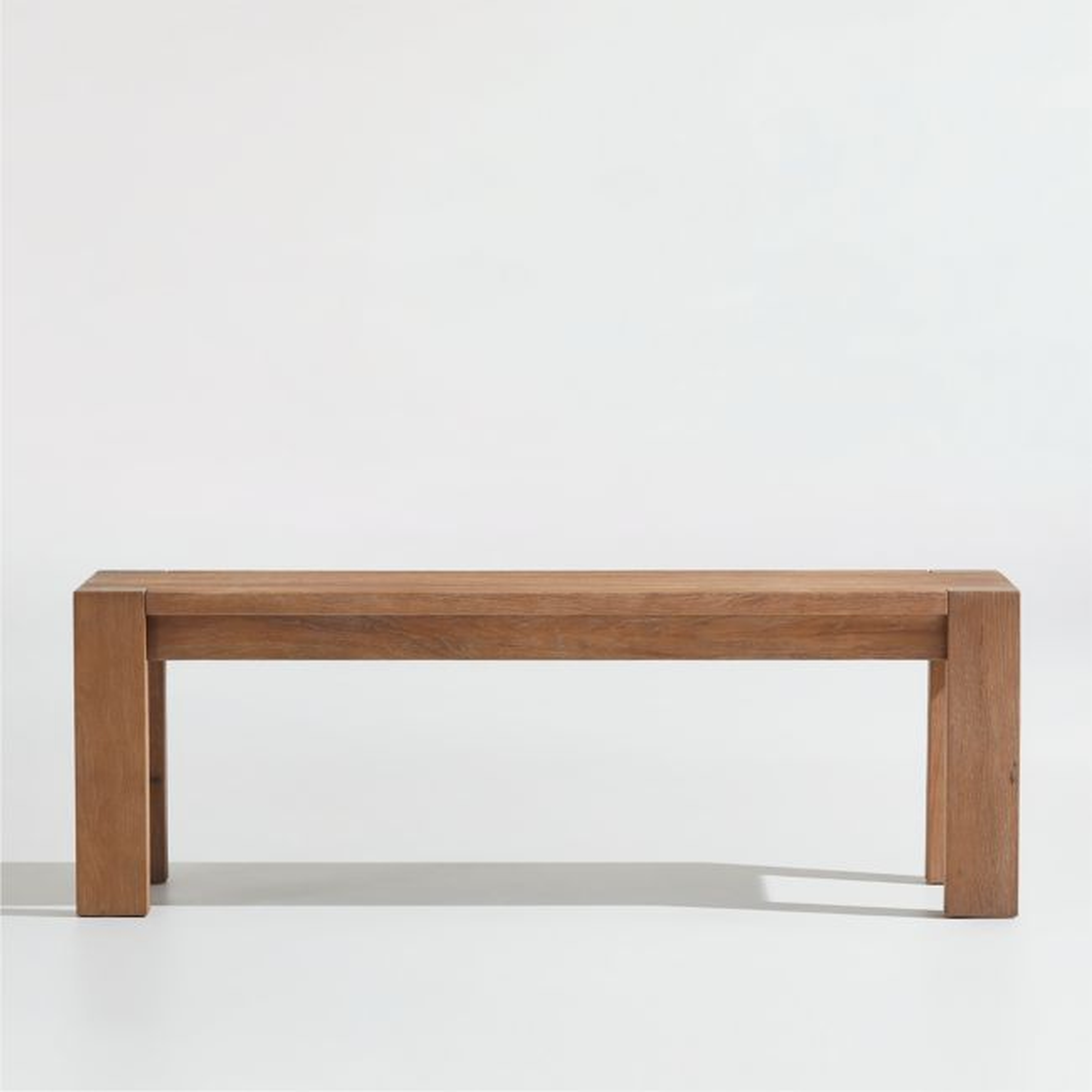 Terra 51" Smoke Oak Dining Bench - Crate and Barrel