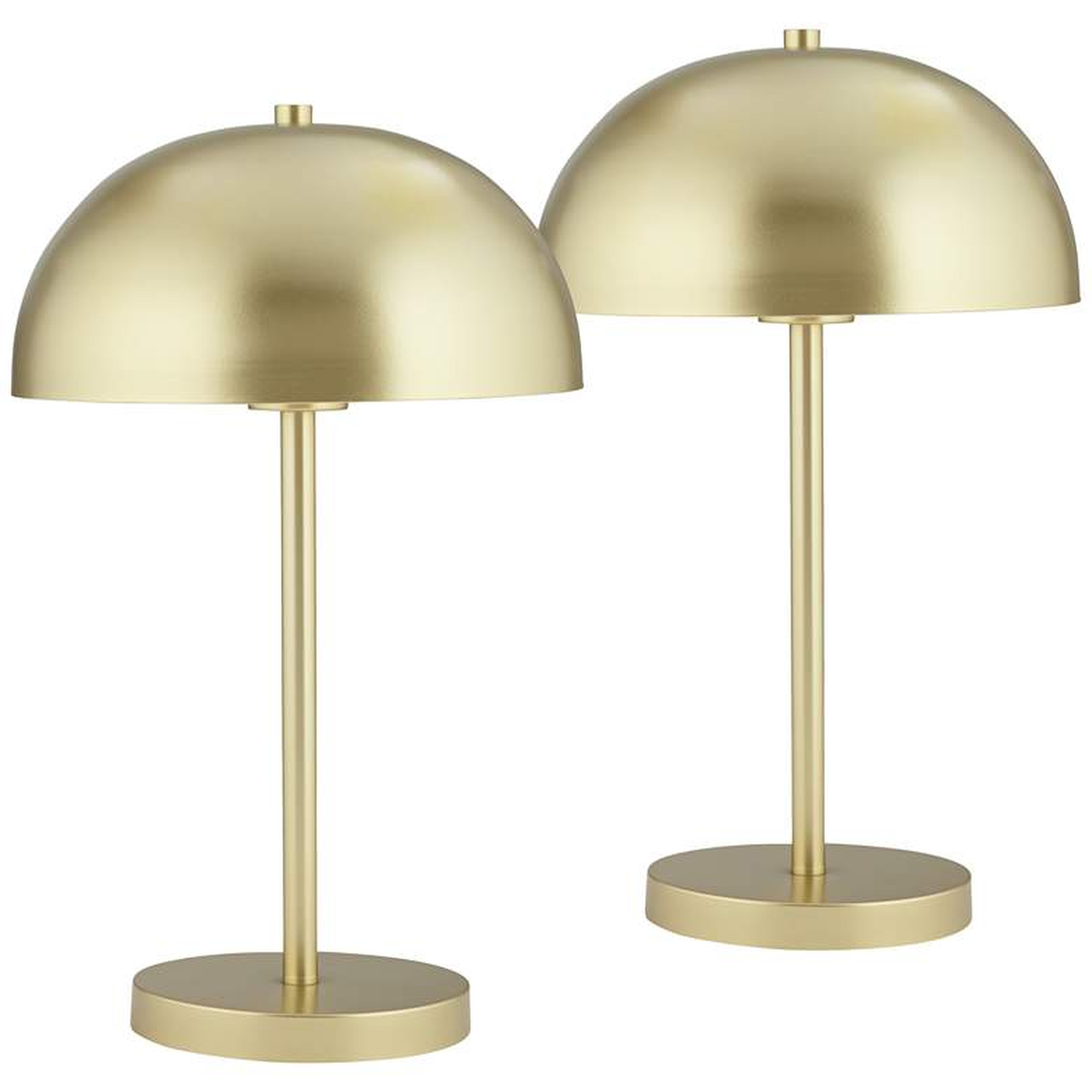 Rhys Luxe Dome Table Lamps, Gold, Set of 2 - Lamps Plus