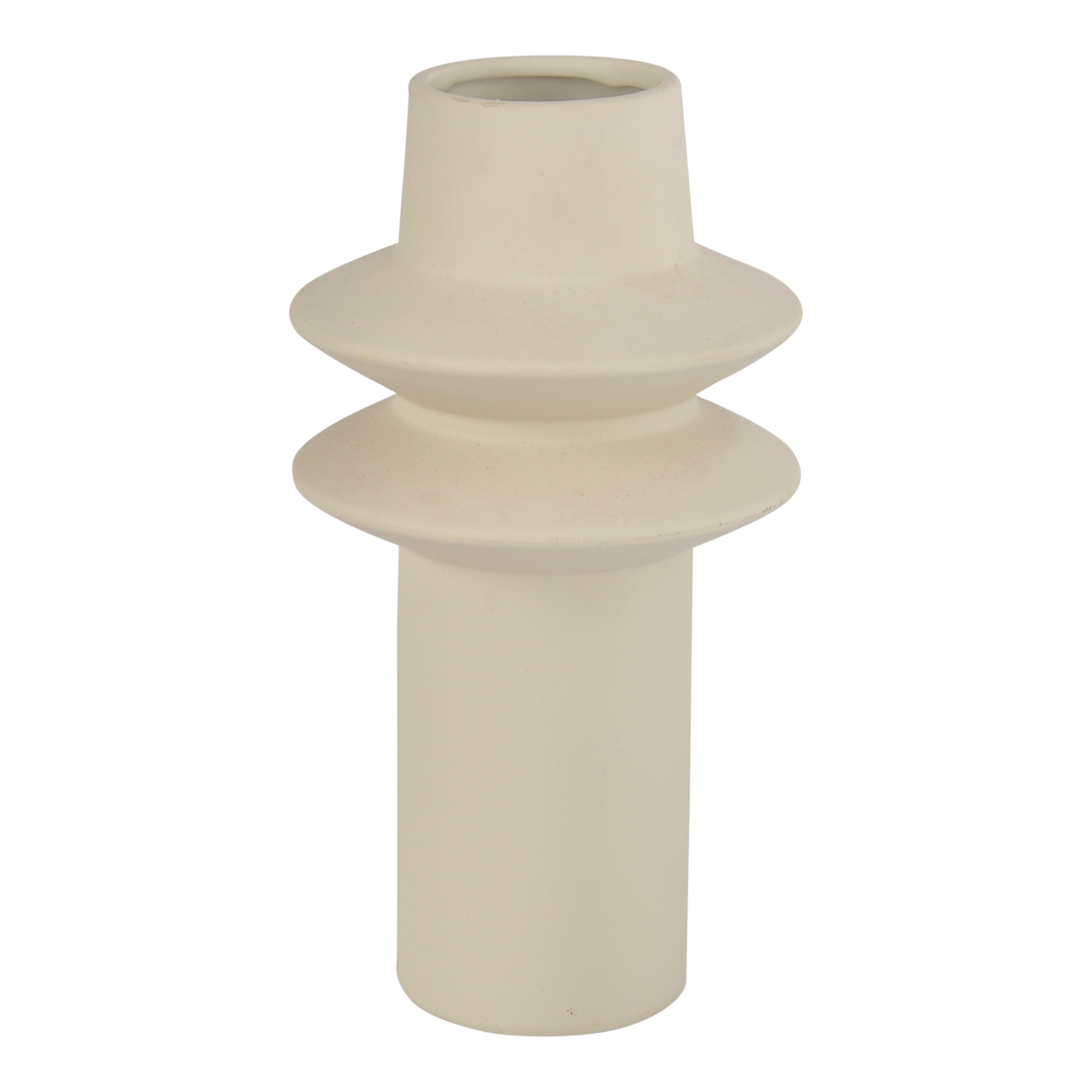 Illustrator Vase Large Cream - Moes Home Collection