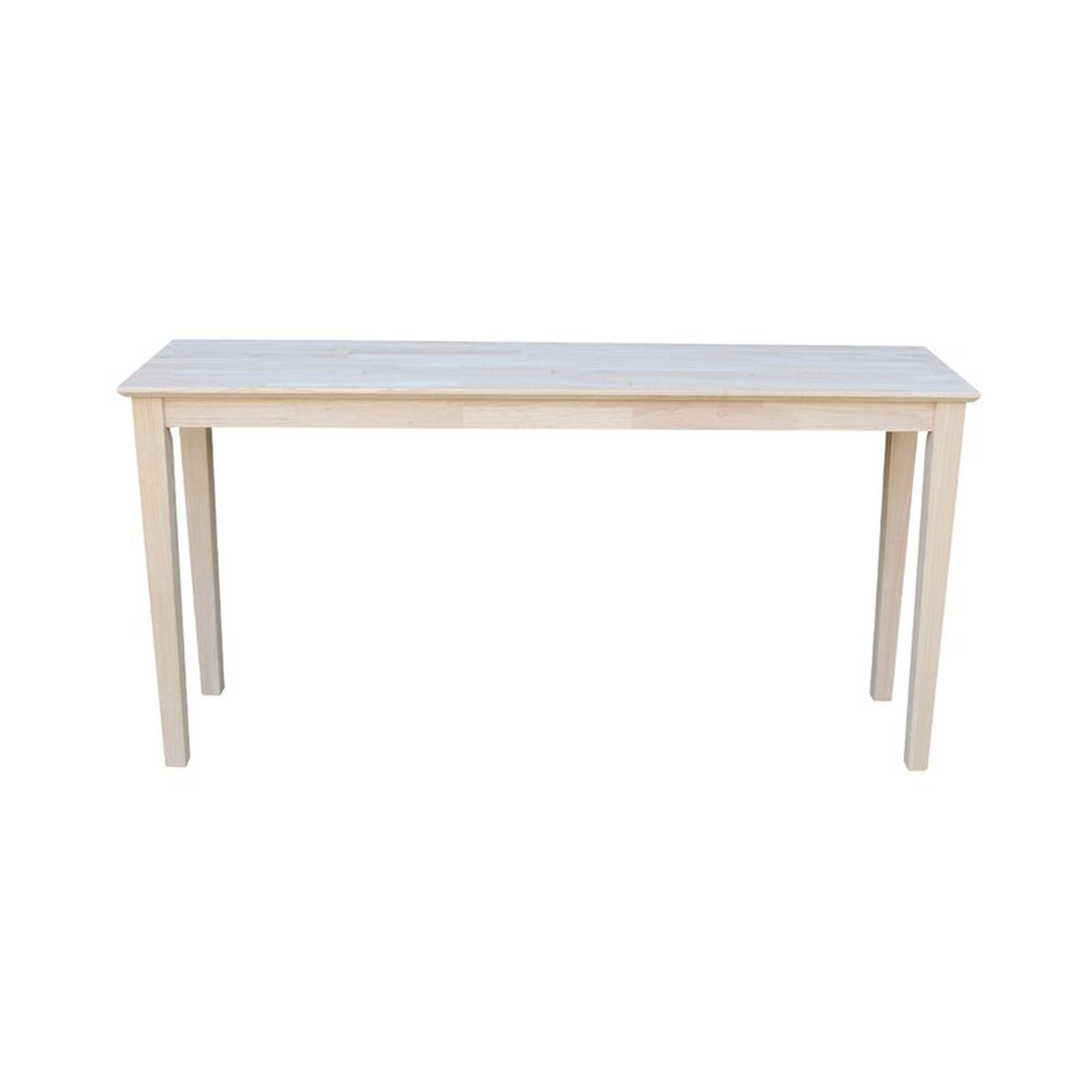Unfinished Kaiser 60'' Solid Wood Console Table - Wayfair