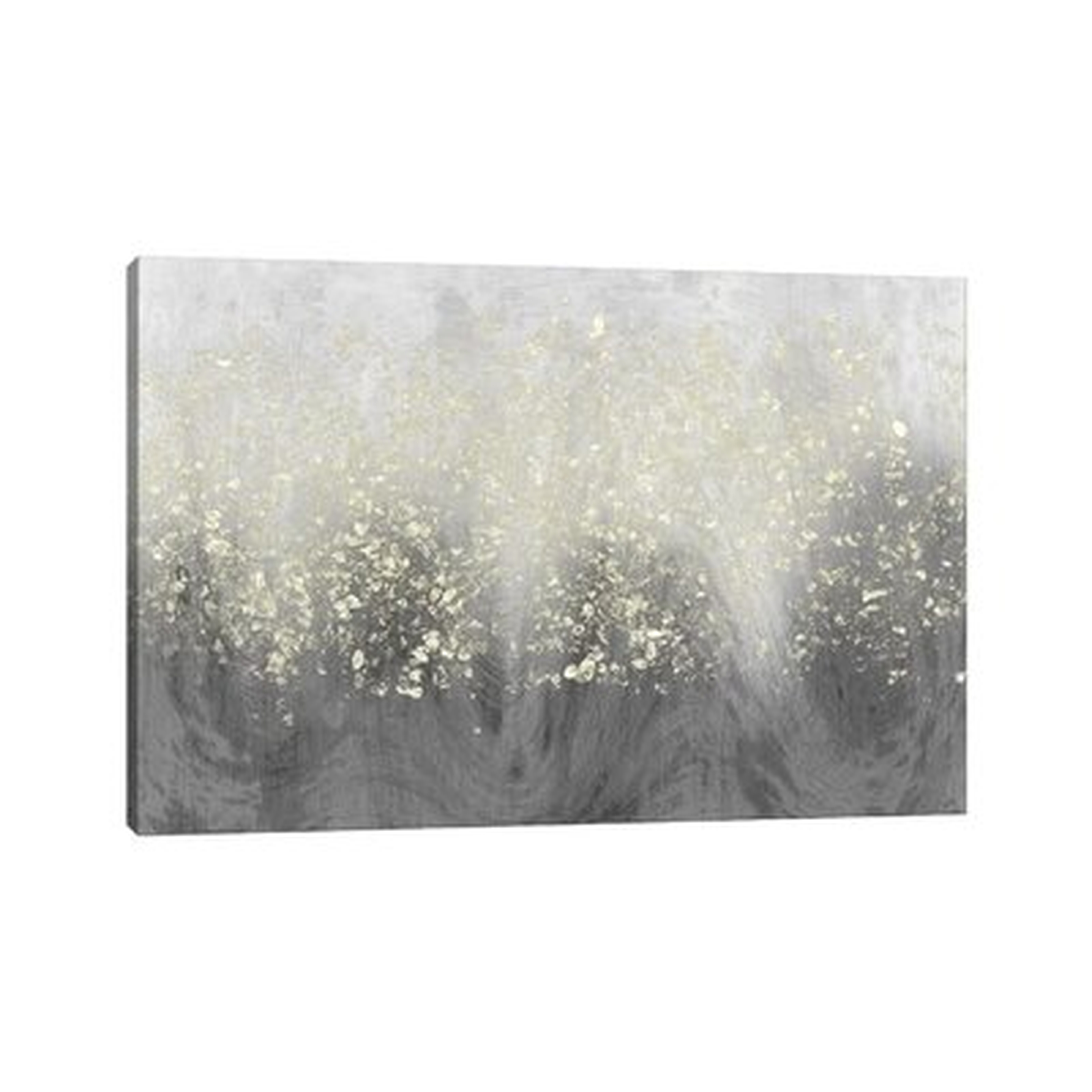 Glitter Swirl I by Jennifer Goldberger - Wrapped Canvas Painting Print - Wayfair