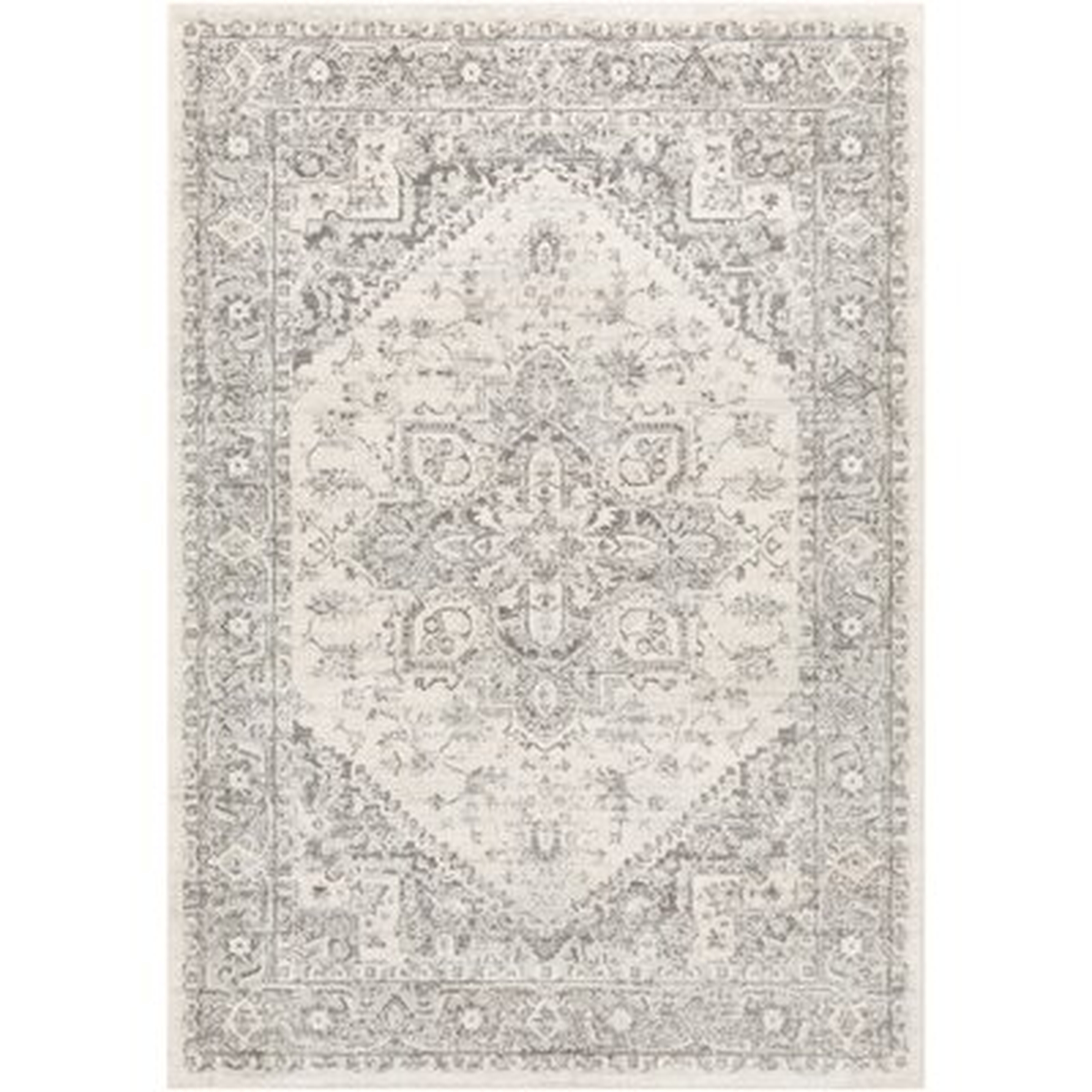 Benoit Oriental Gray Area Rug - Wayfair