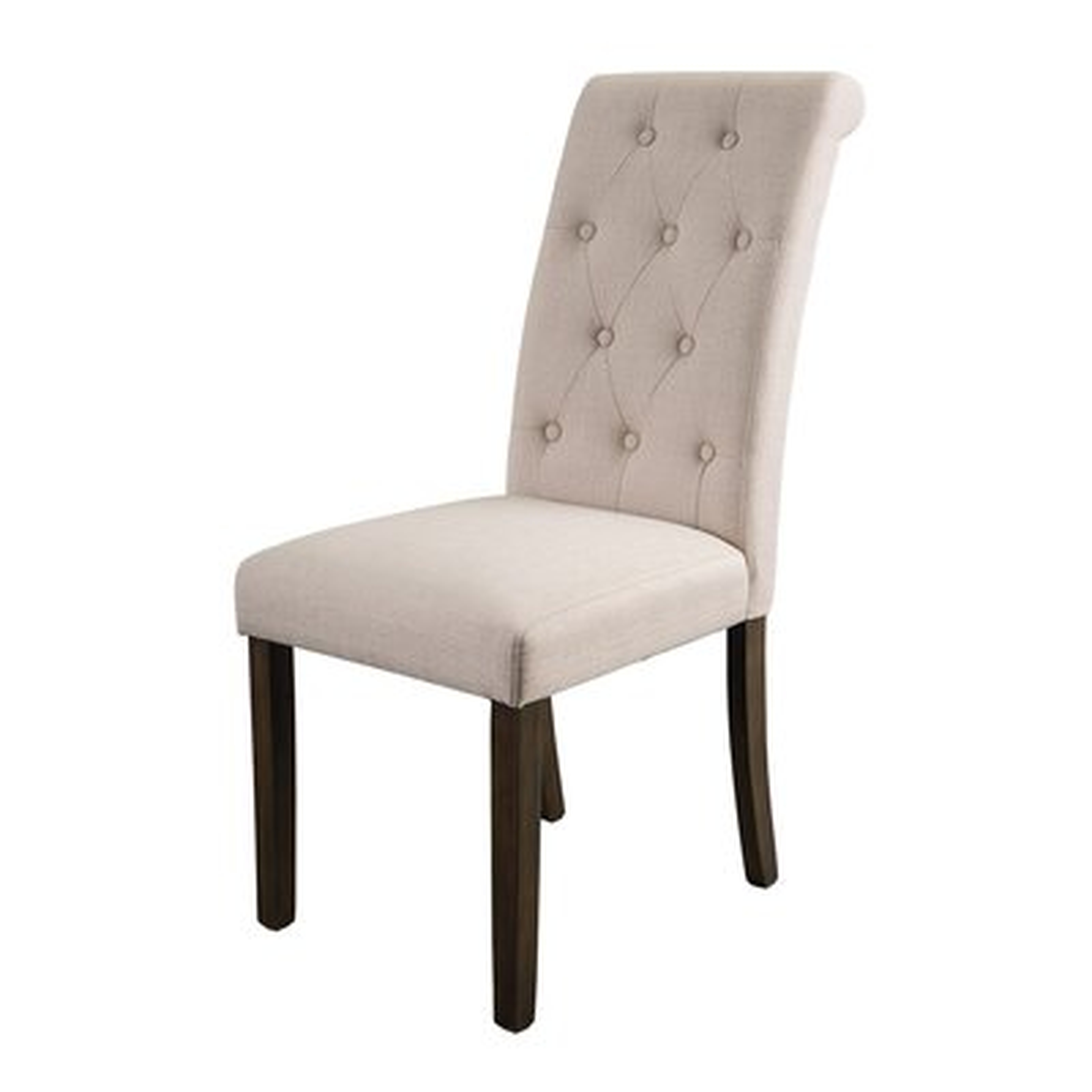 Solid Wood Tufted Dining Chair Set (Set Of 2) - Wayfair