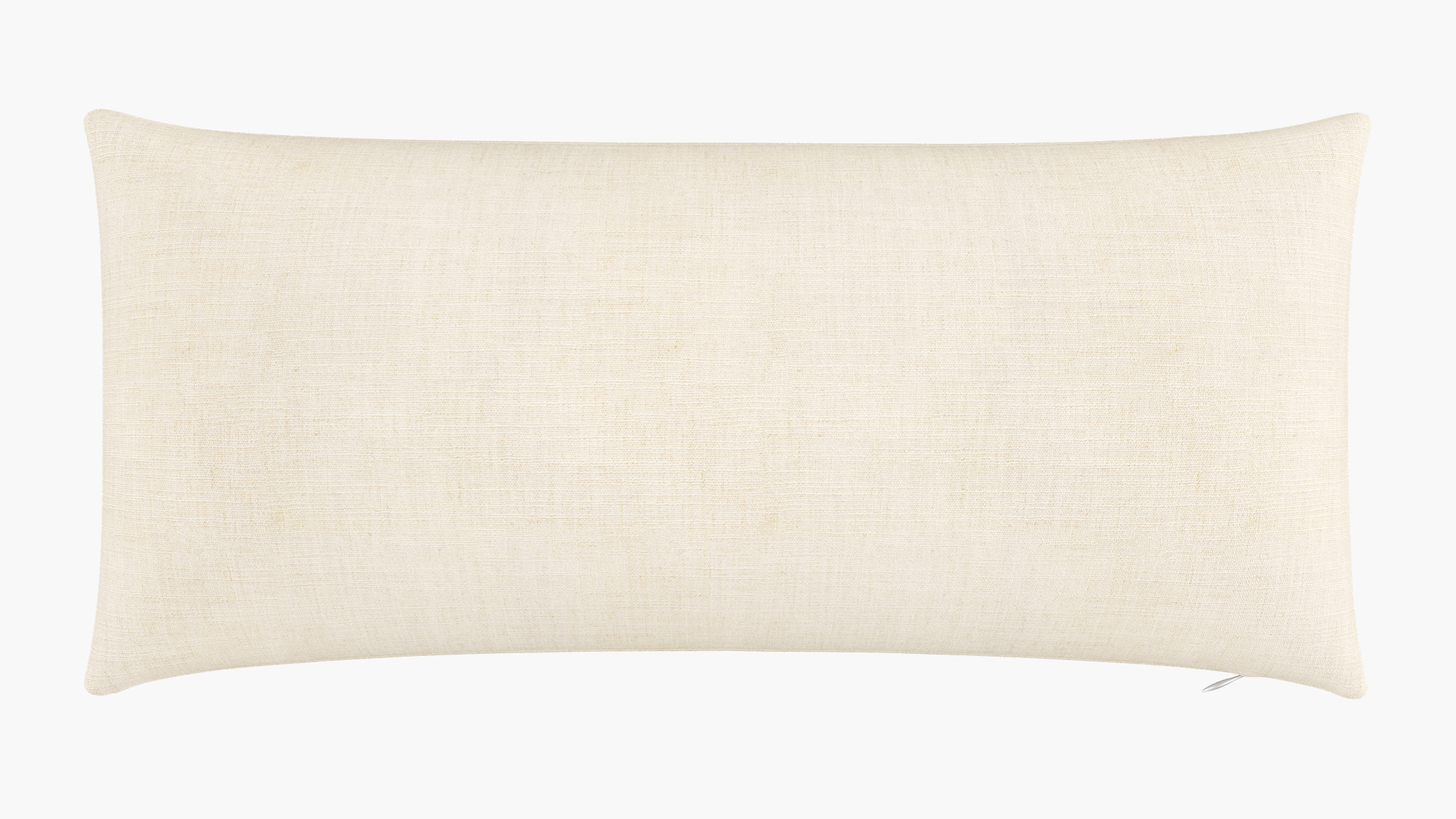 Throw Pillow 14" x 30", Talc Everyday Linen, 14" x 30" - The Inside