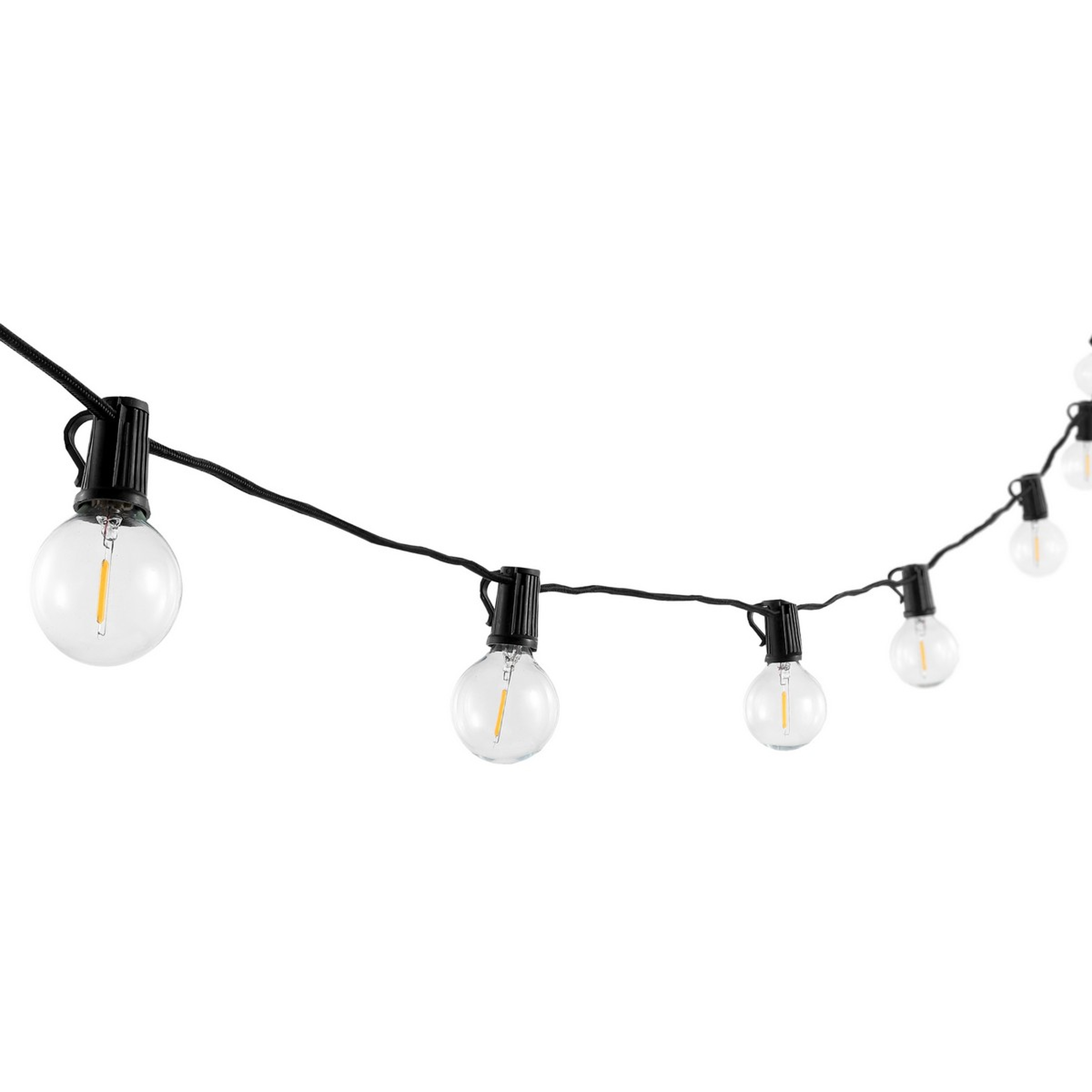 Leigh Led Outdoor String Light - Black - Safavieh