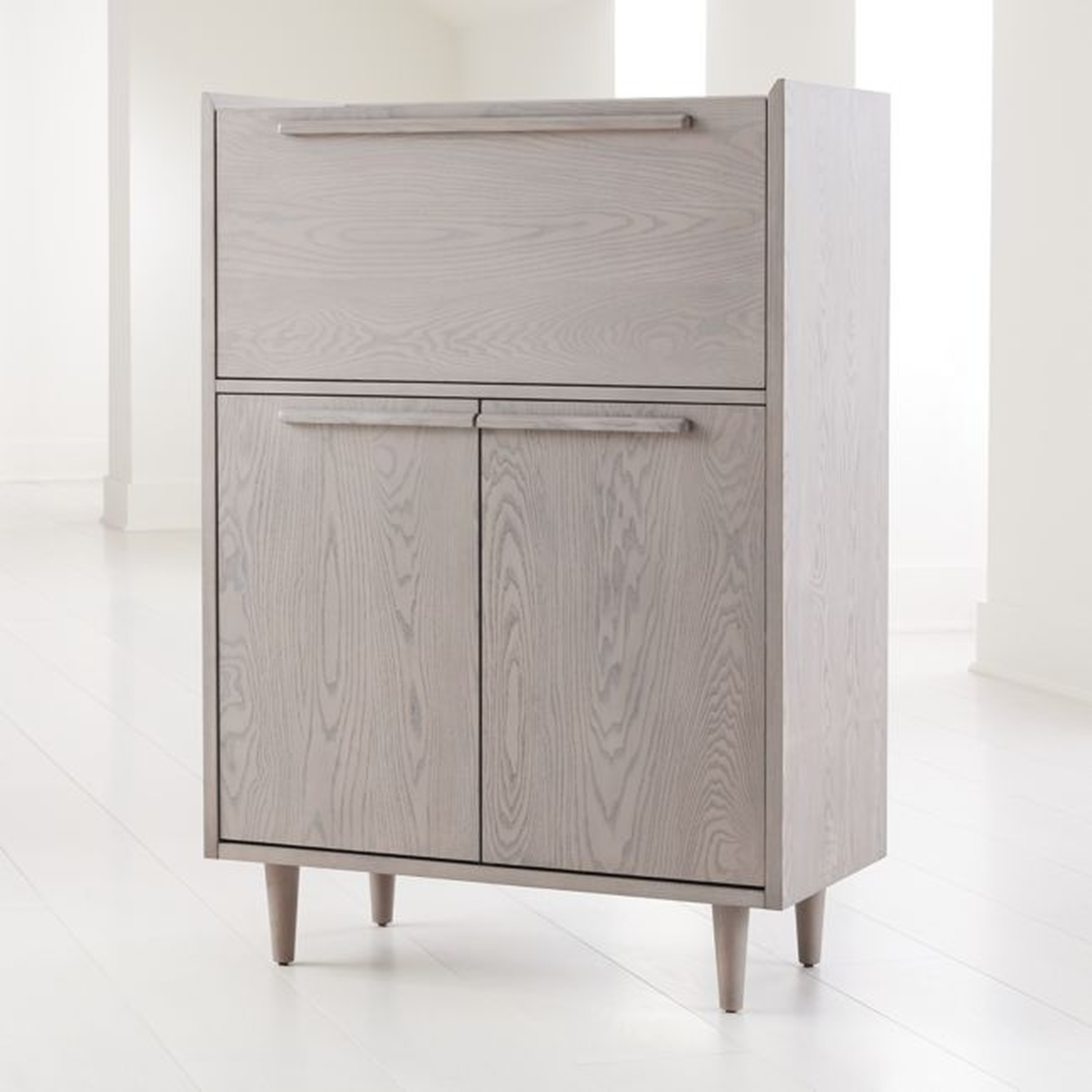 Tate Stone Bar Cabinet with Light - Crate and Barrel