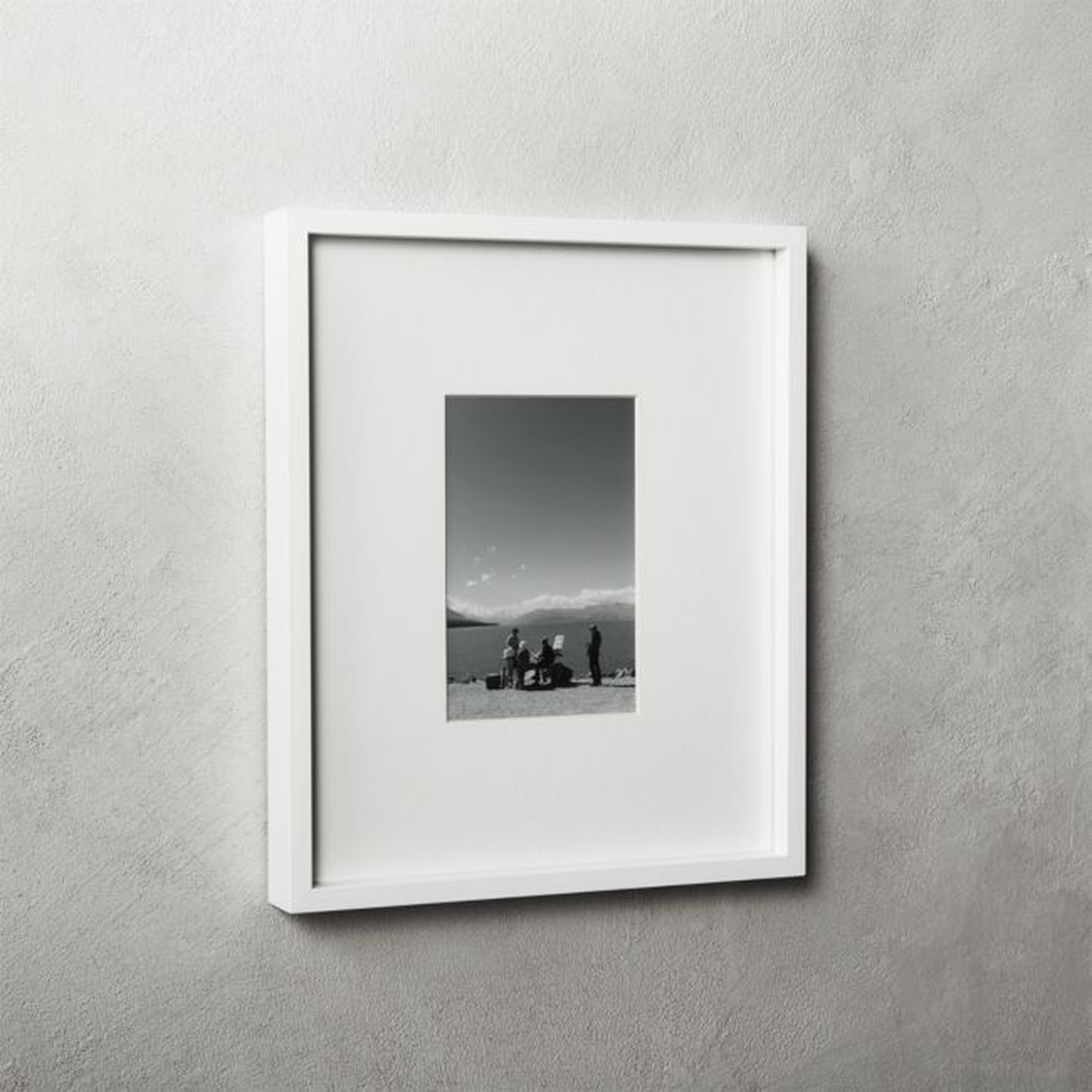 Gallery White Frame with White Mat 4x6 - CB2