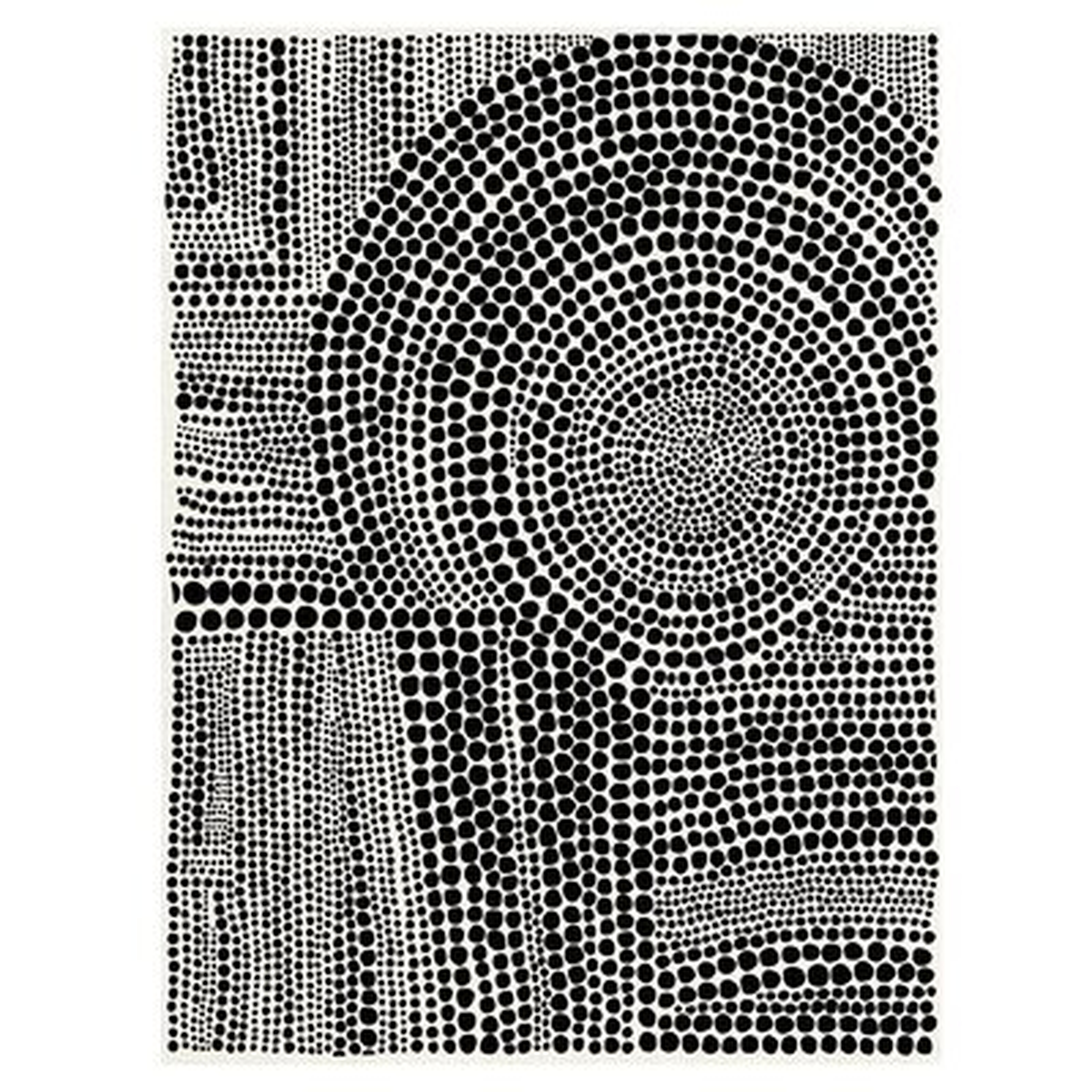 'Clustered Dots B' - Unframed Painting Print on Canvas - Wayfair