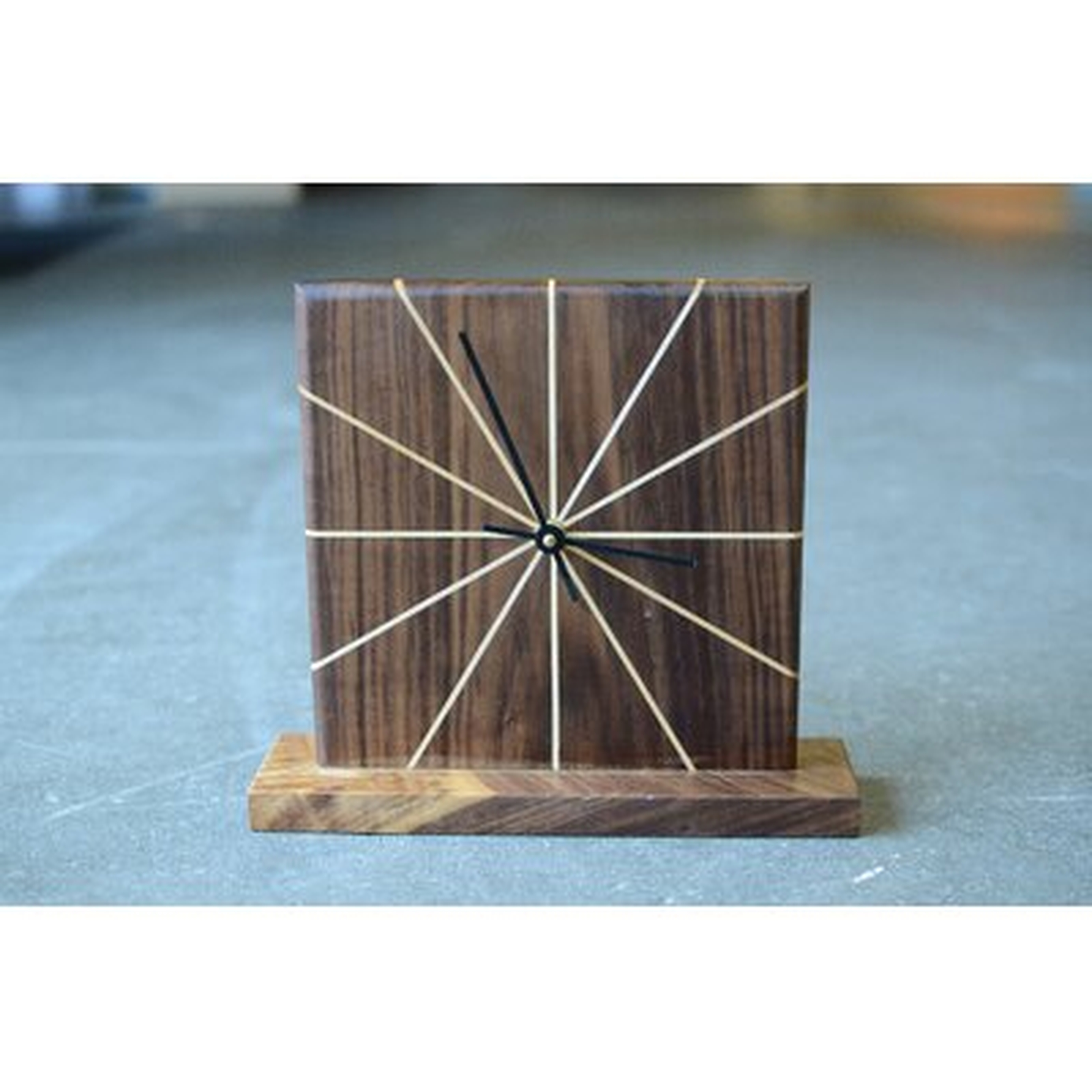 Inlay Table Clock - Wayfair