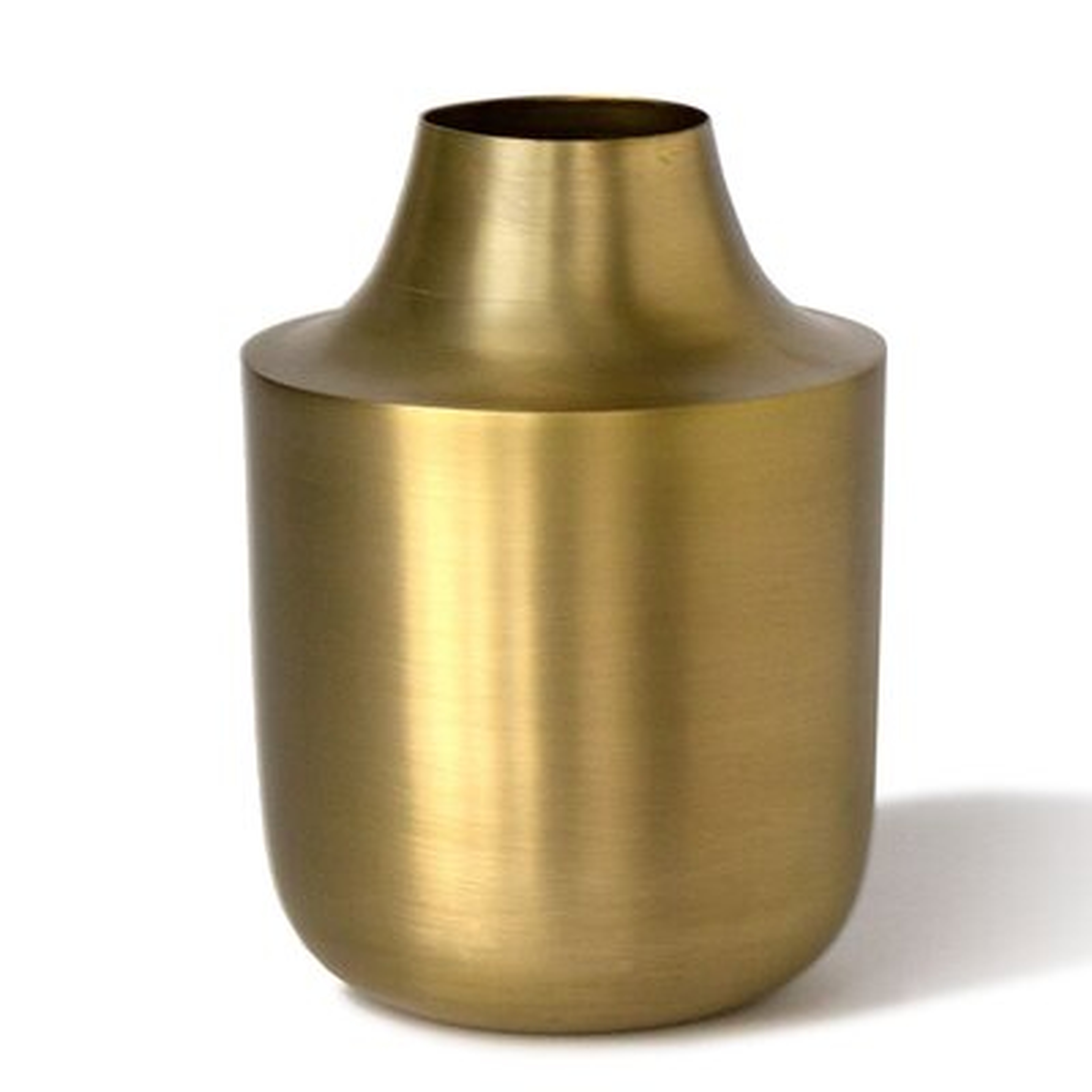 Gold 7'' Metal Table Vase - Wayfair