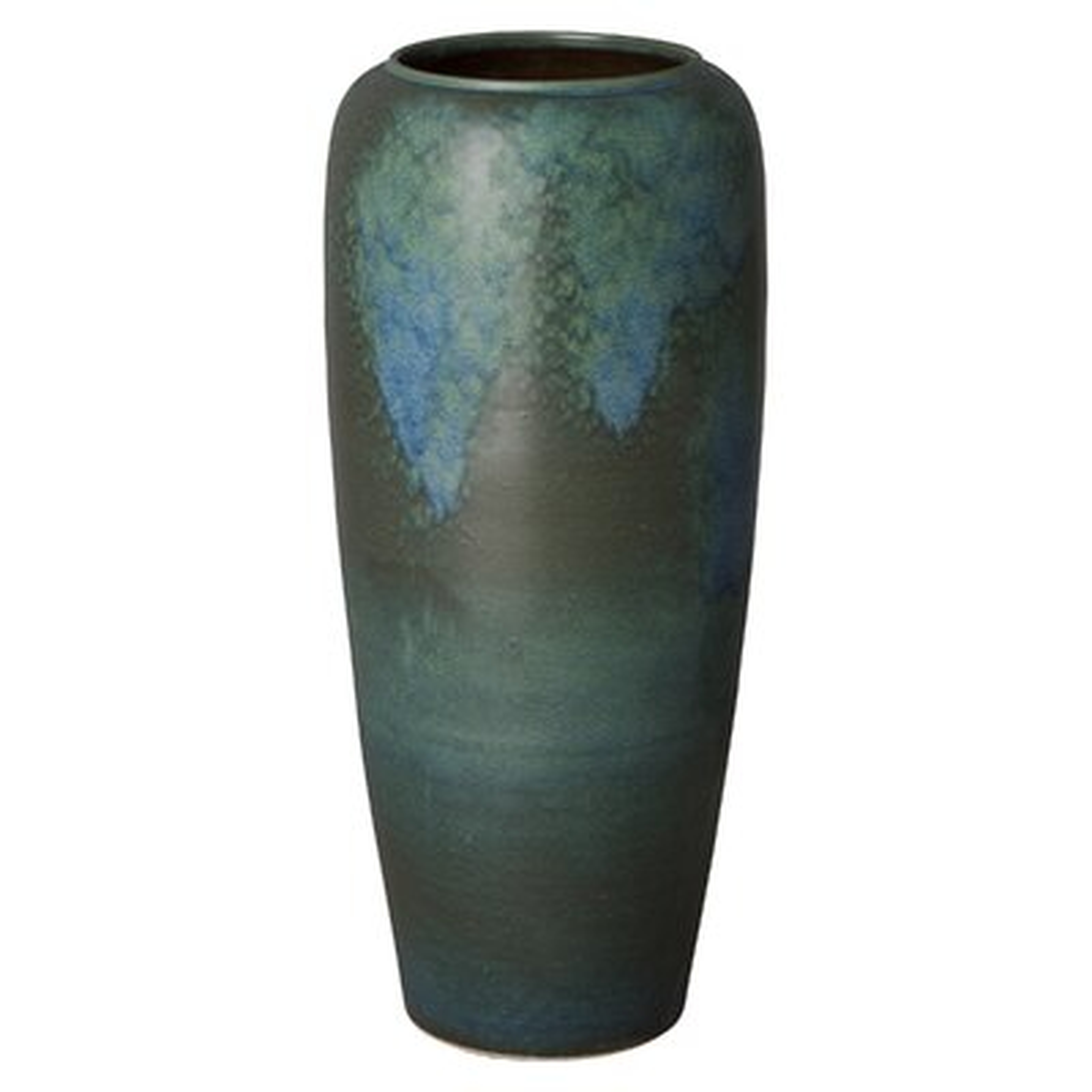 Verdigris 36'' Indoor / Outdoor Ceramic Floor Vase - Wayfair