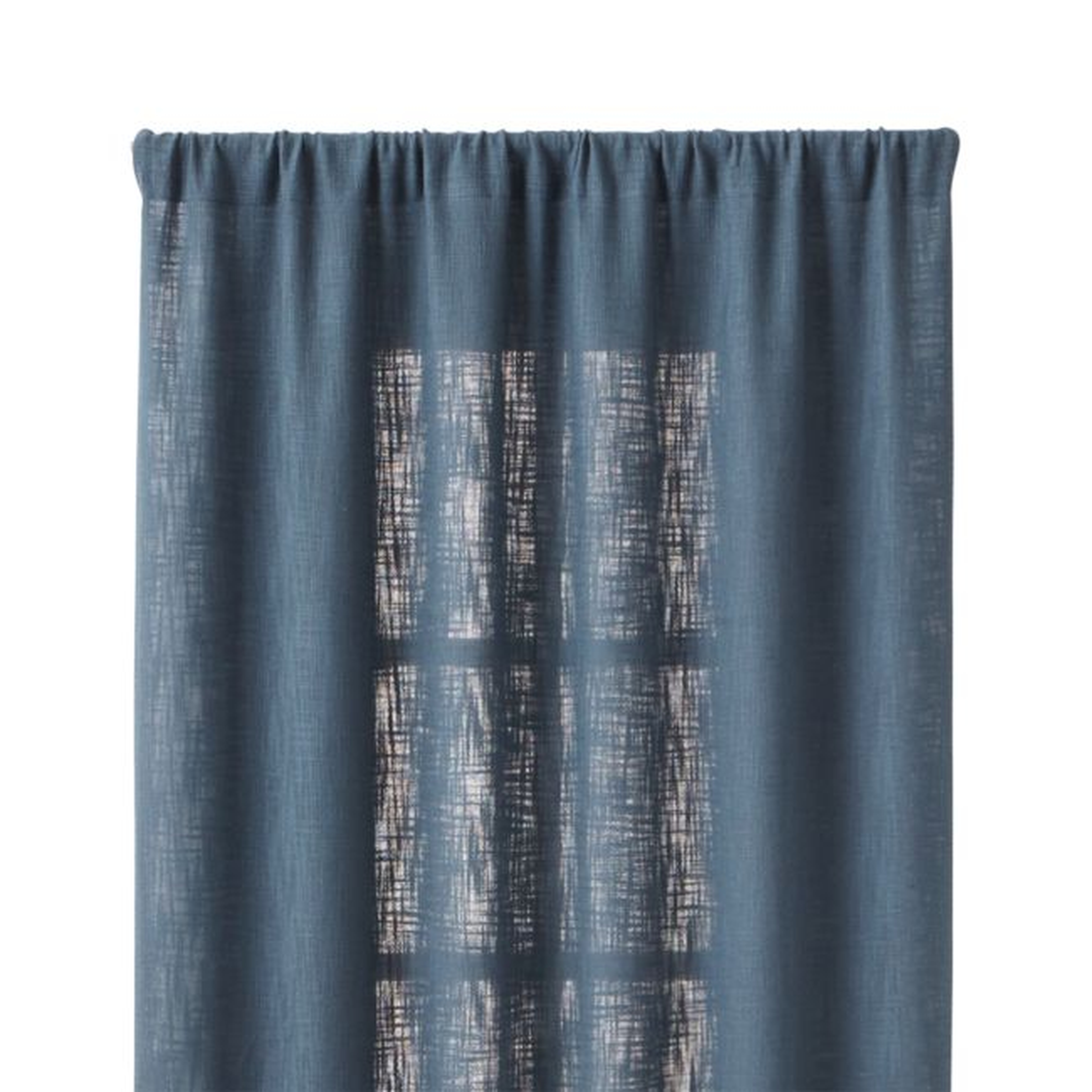 Lindstrom Blue 48"x108" Curtain Panel - Crate and Barrel