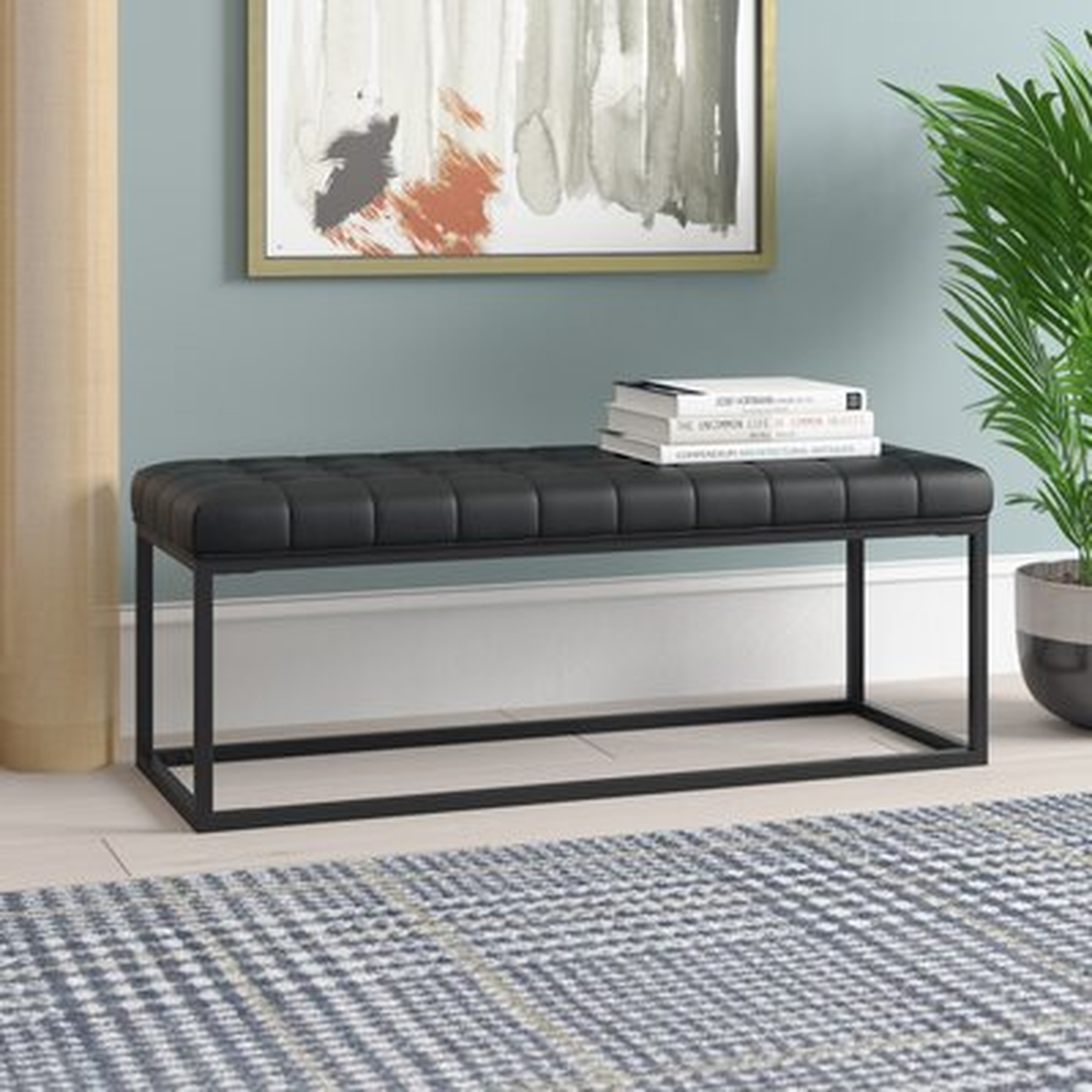 Feld Faux Leather Bench - Wayfair