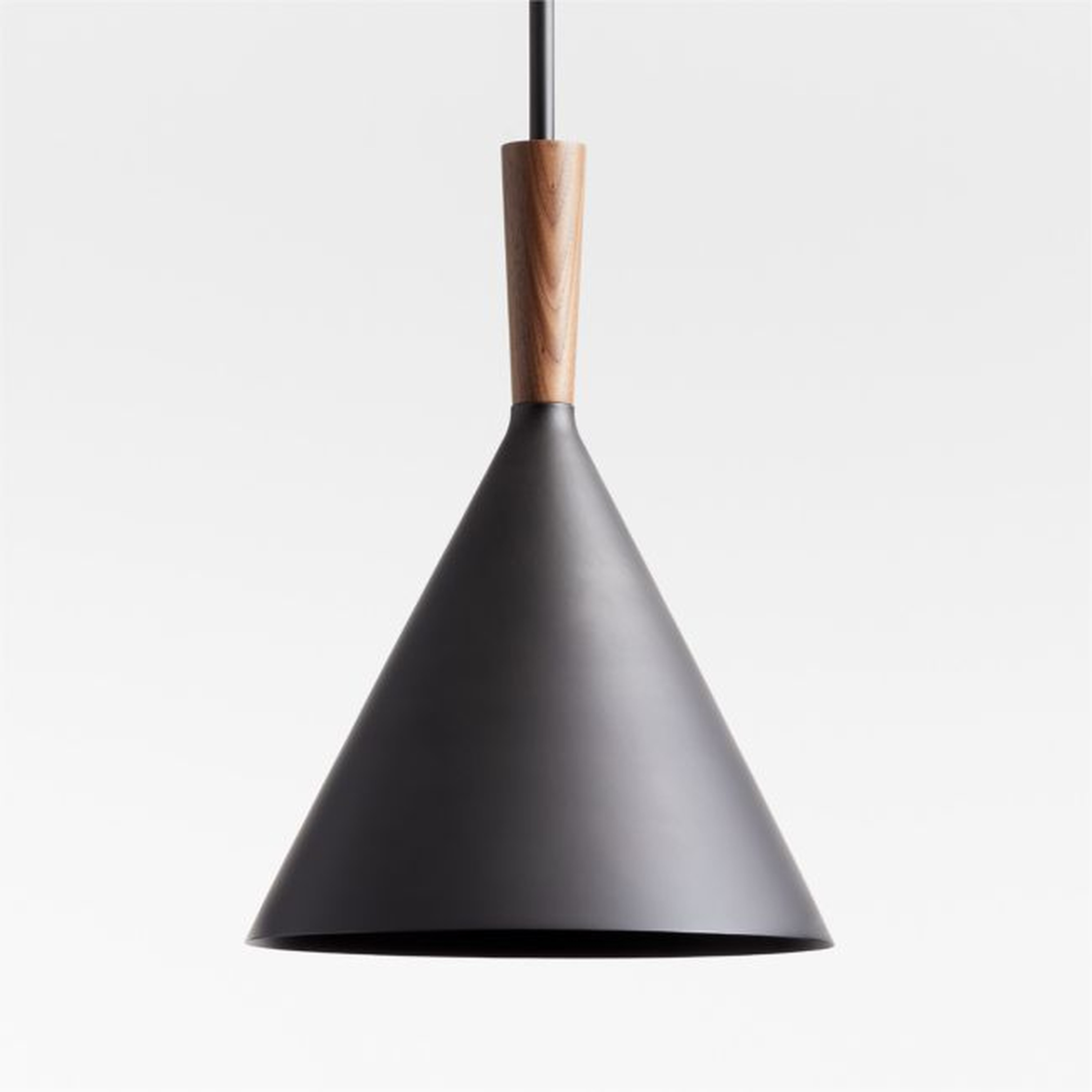 Weston Black Mid-Century Modern Pendant Light - Crate and Barrel
