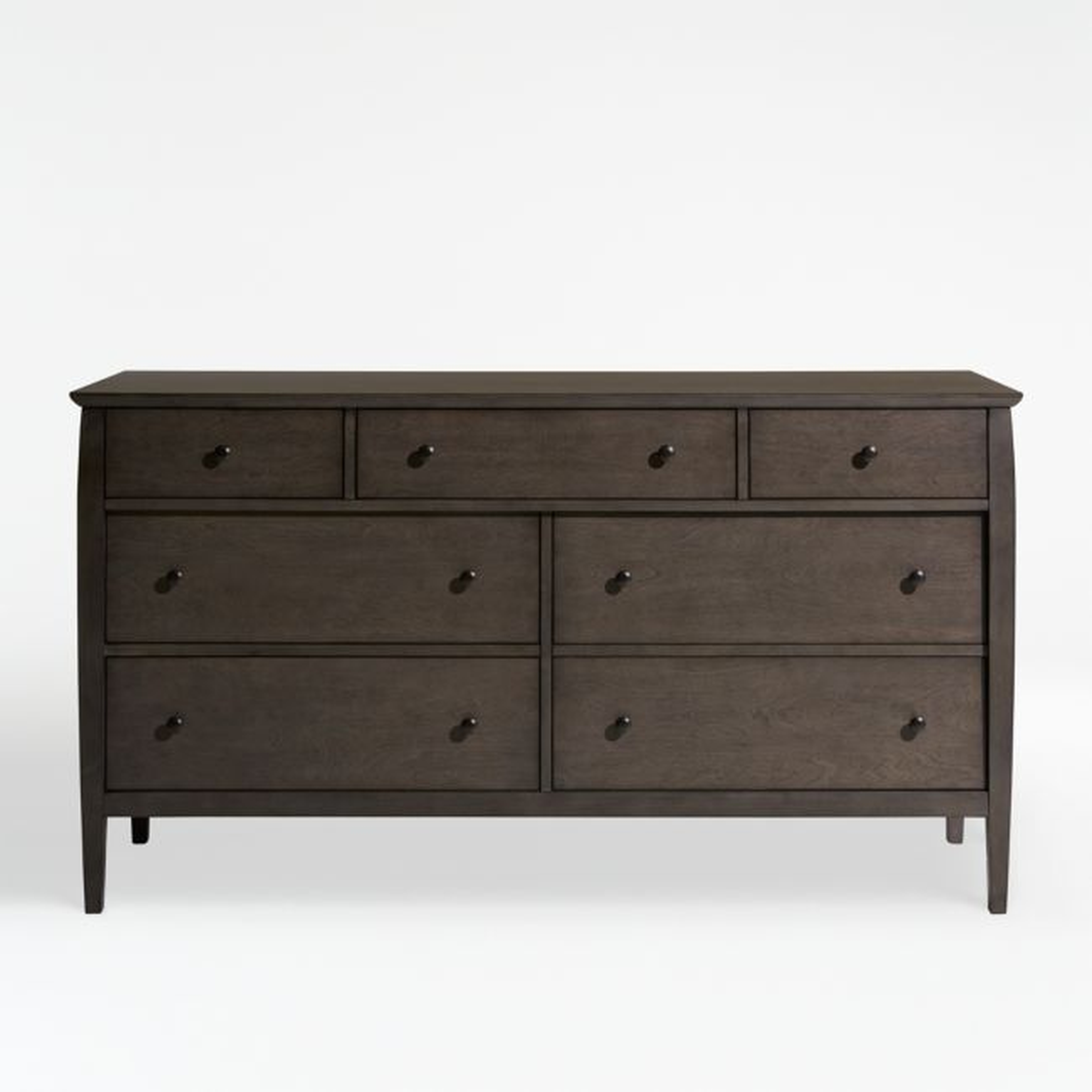 Mason 64" Shadow Grey 7-Drawer Dresser - Crate and Barrel
