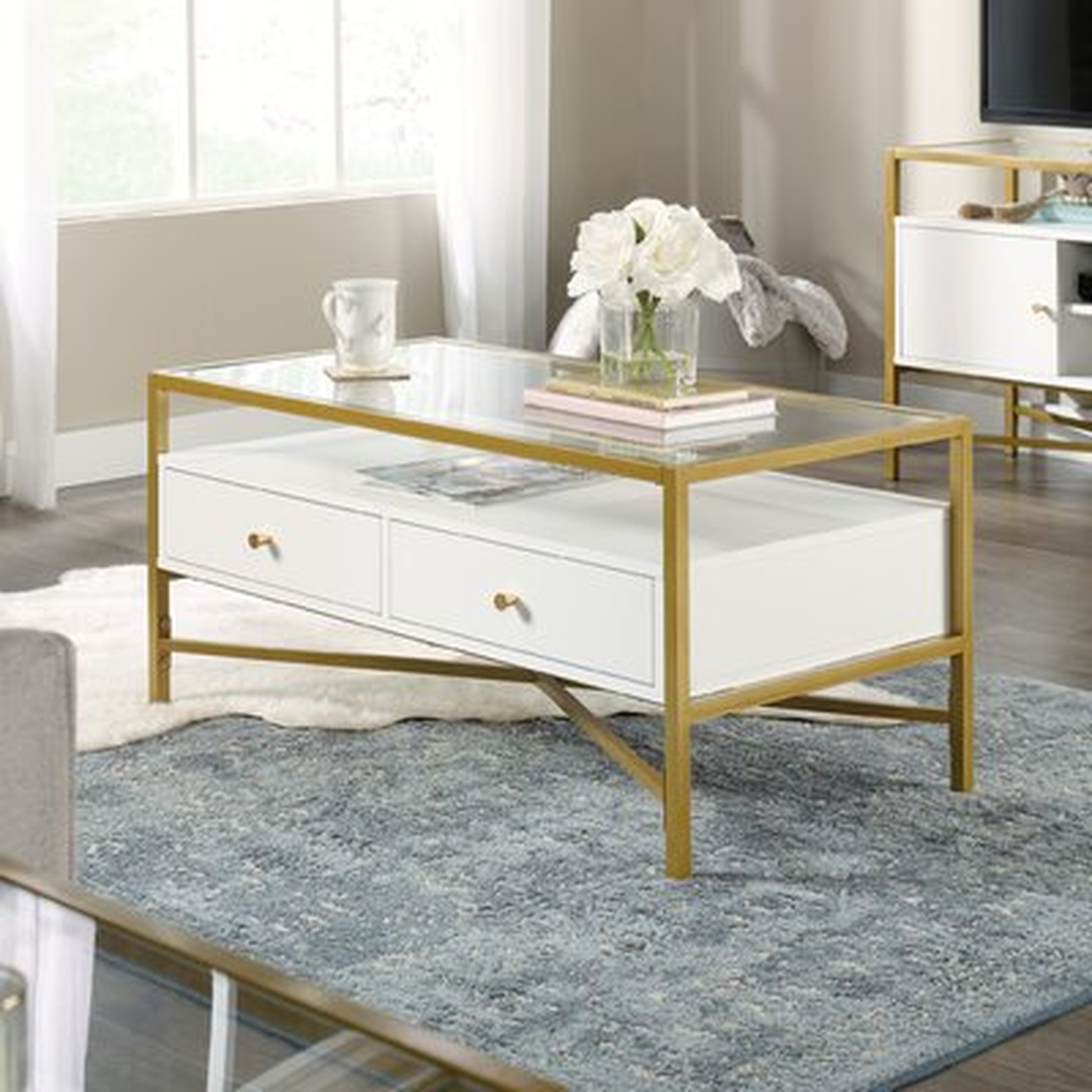 Delacruz Coffee Table with Storage - Wayfair
