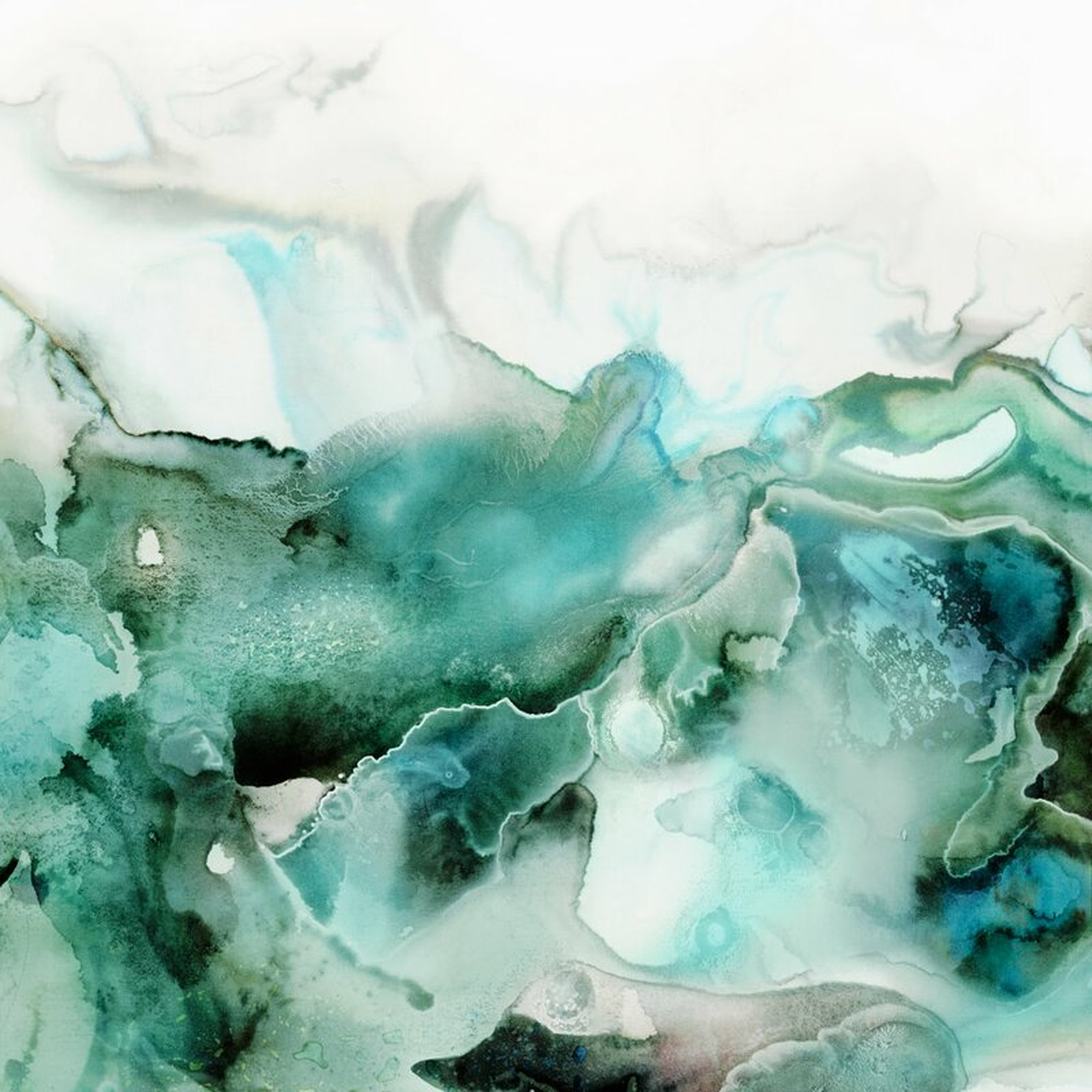 'Mint Bubbles I' by PI Studio - Wrapped Canvas Print - Perigold
